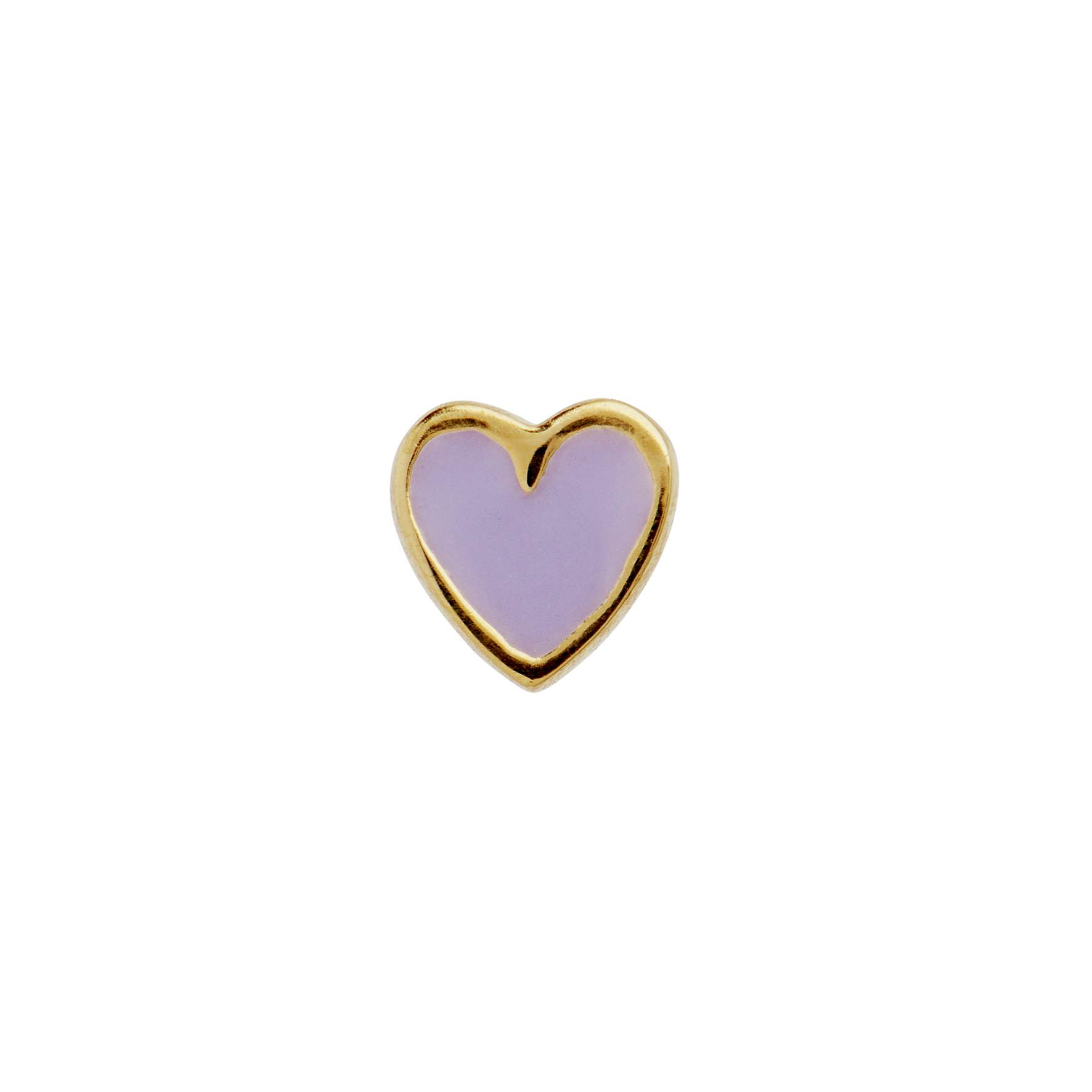 Petit Love Heart Purple Sorbet from STINE A Jewelry in Goldplated-Silver Sterling 925
