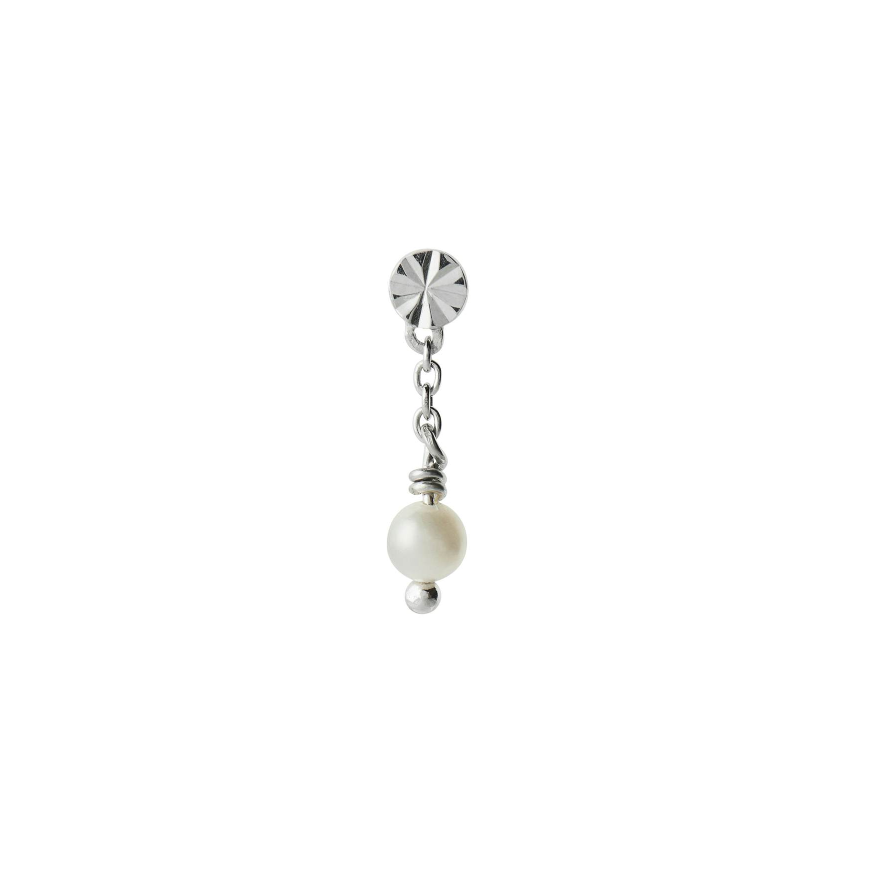 Tres Petit Etoile Earring With Pearl von STINE A Jewelry in Silber Sterling 925