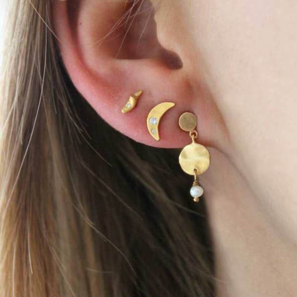 Petit Bella Moon Earstick von STINE A Jewelry in Silber Sterling 925