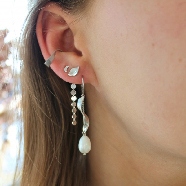 Petit Coins Behind Ear Earring fra STINE A Jewelry i Forgylt-Sølv Sterling 925