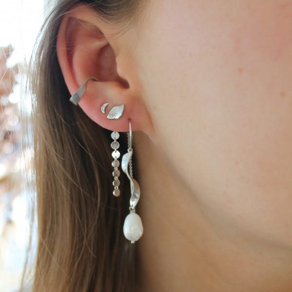 Petit Coins Behind Ear Earring von STINE A Jewelry in Silber Sterling 925