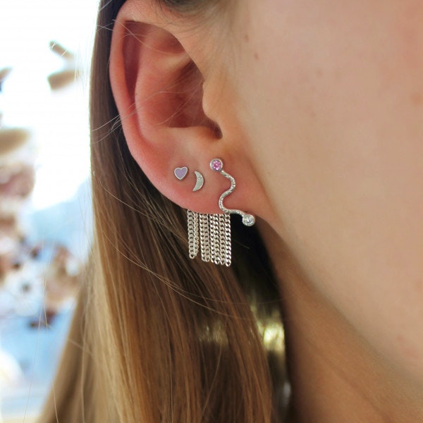 Petit Love Heart Purple Sorbet från STINE A Jewelry i Förgyllt-Silver Sterling 925