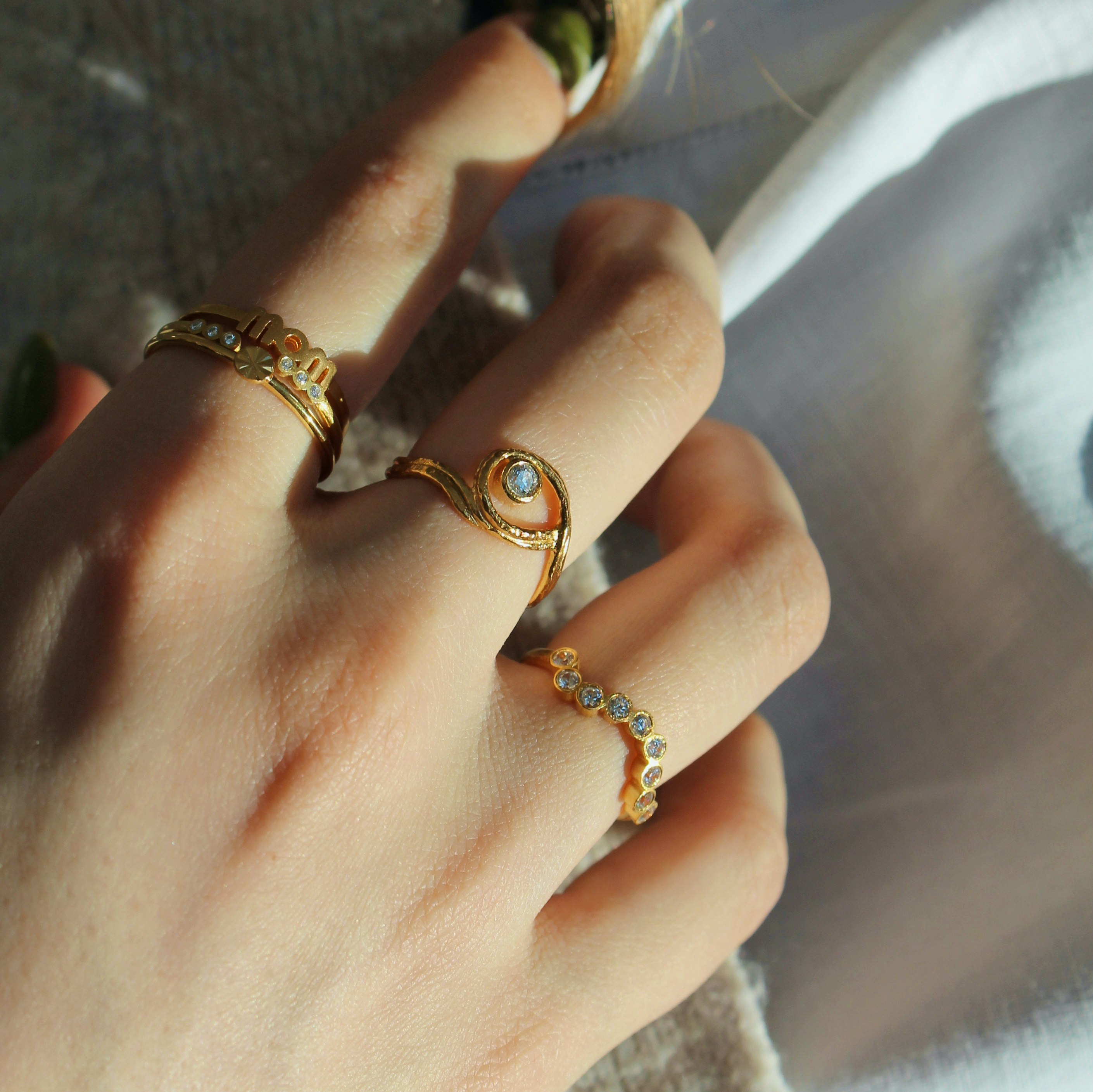 Wow Mom Ring fra STINE A Jewelry i Forgyldt-Sølv Sterling 925