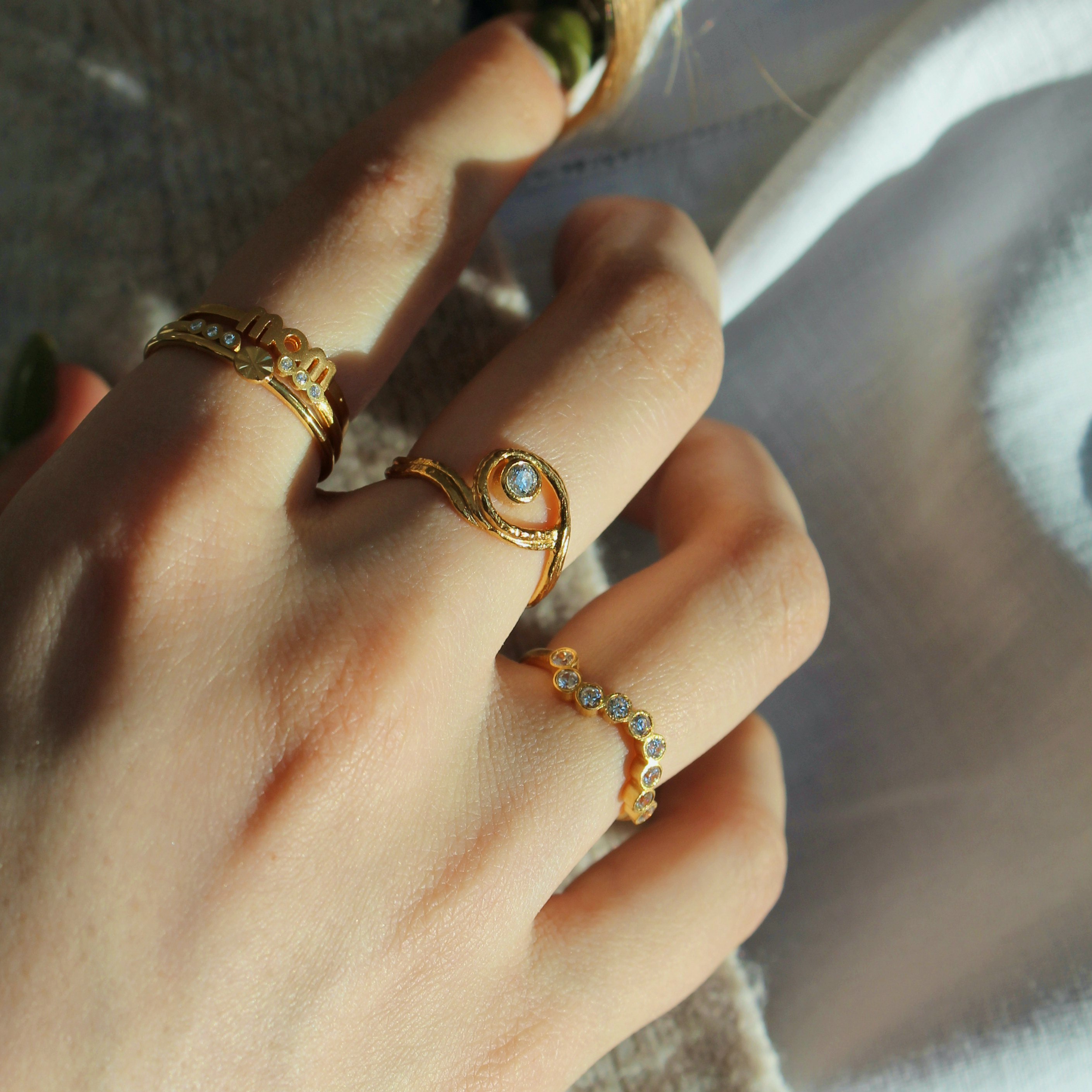 Tres Petit Etoile Ring fra STINE A Jewelry i Forgylt-Sølv Sterling 925