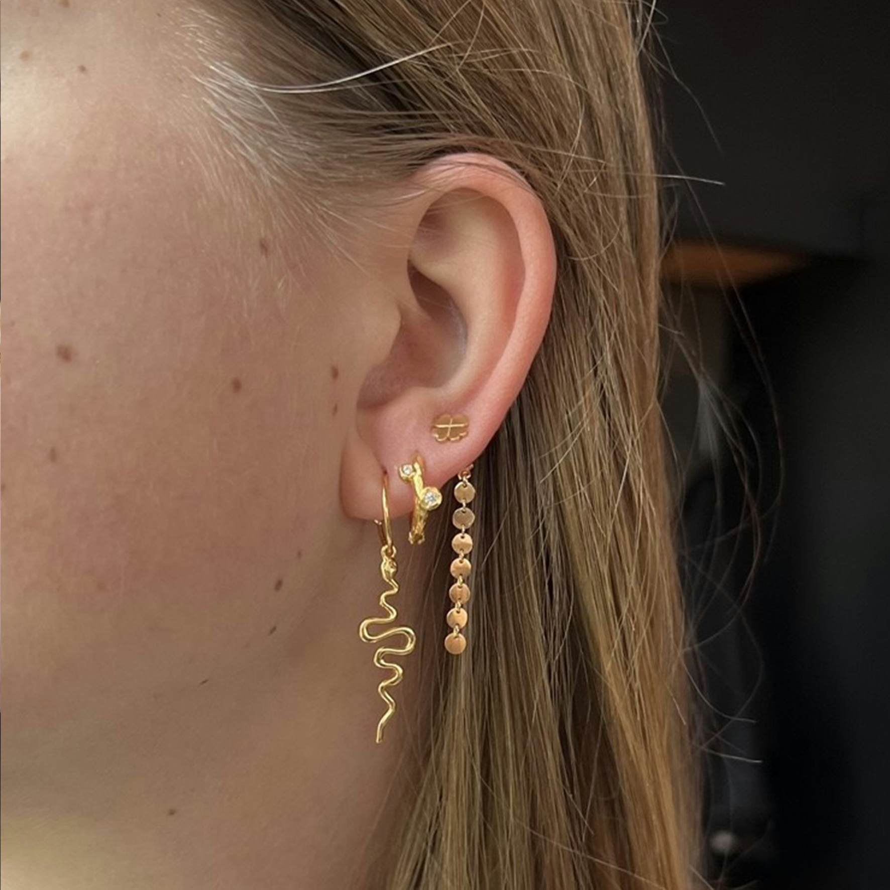 Clover Earrings from A-Hjort in 