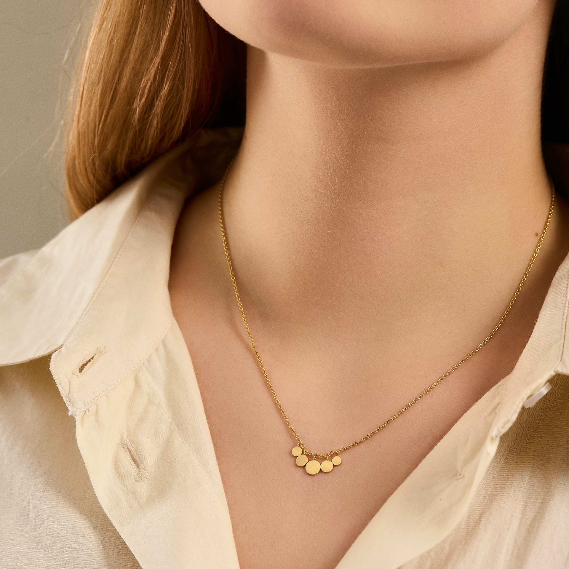 Mini Coin necklace from Pernille Corydon in Silver Sterling 925