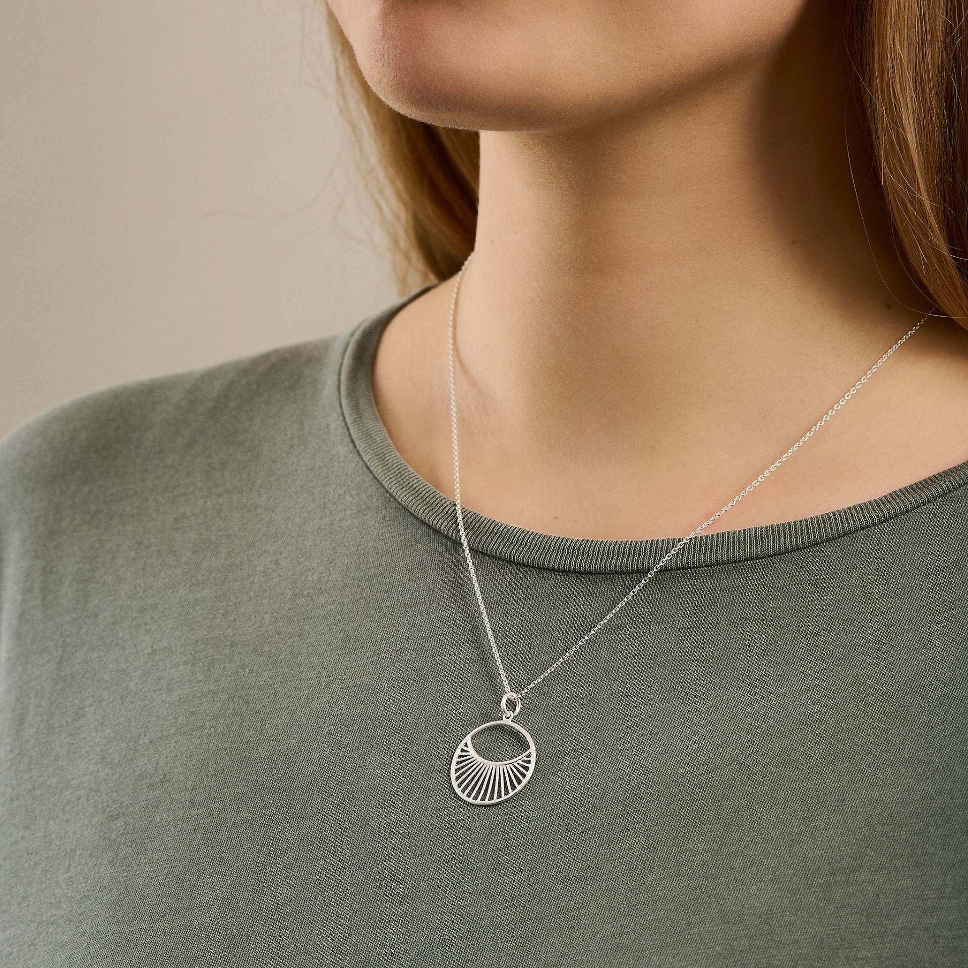 Daylight Short necklace fra Pernille Corydon i Sølv Sterling 925| Matt,Blank