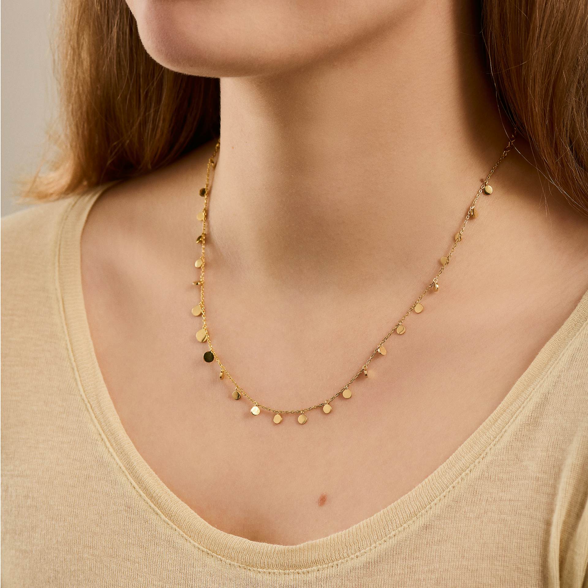 Sheen necklace von Pernille Corydon in Vergoldet-Silber Sterling 925