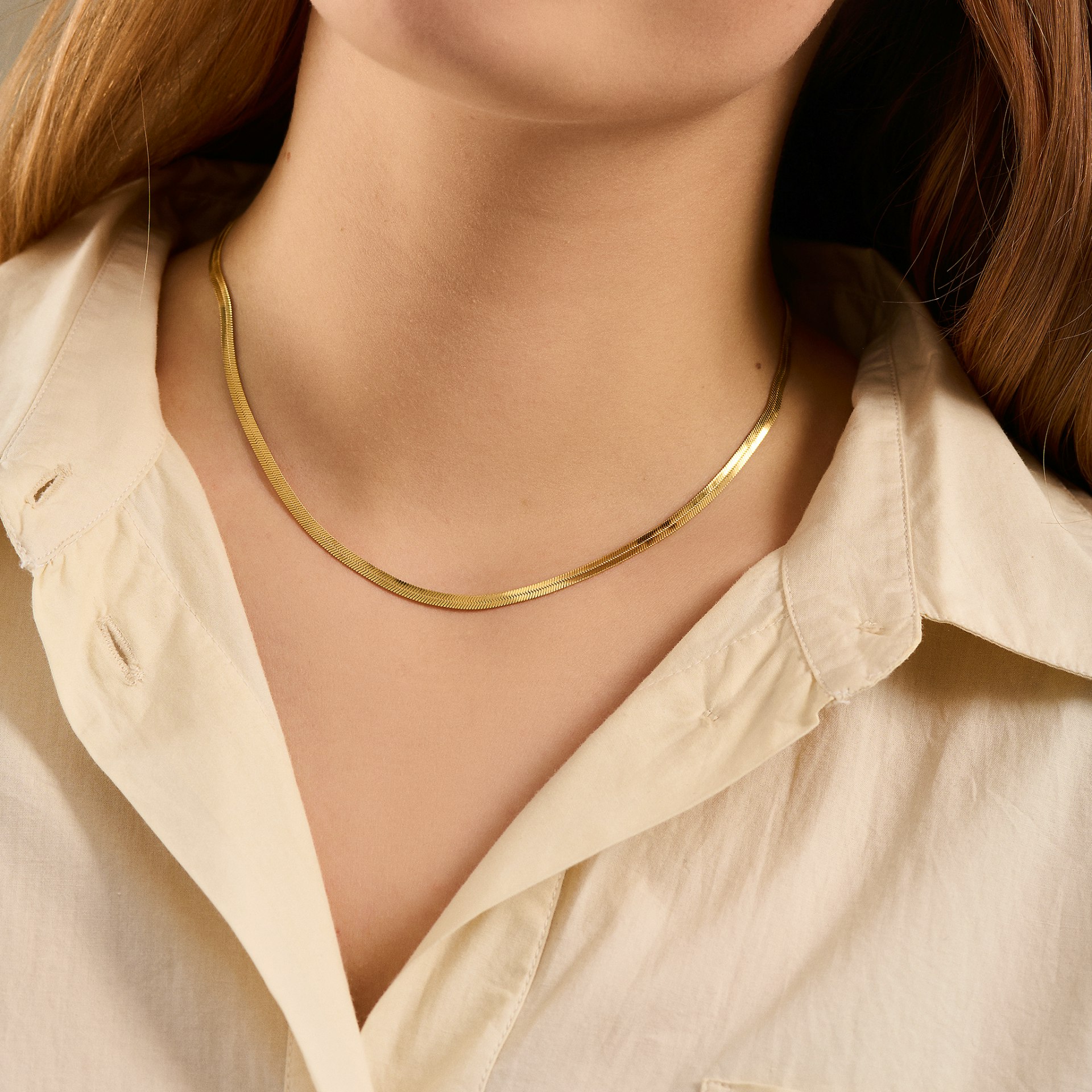 Thelma Necklace fra Pernille Corydon i Forgyldt-Sølv Sterling 925