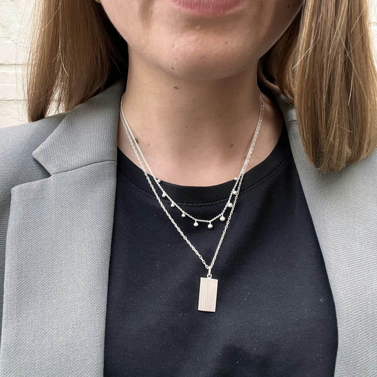 Edge Necklace from Pernille Corydon in Silver Sterling 925