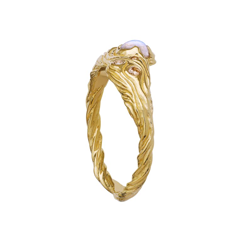 Oceana Ring von Maanesten in Vergoldet-Silber Sterling 925