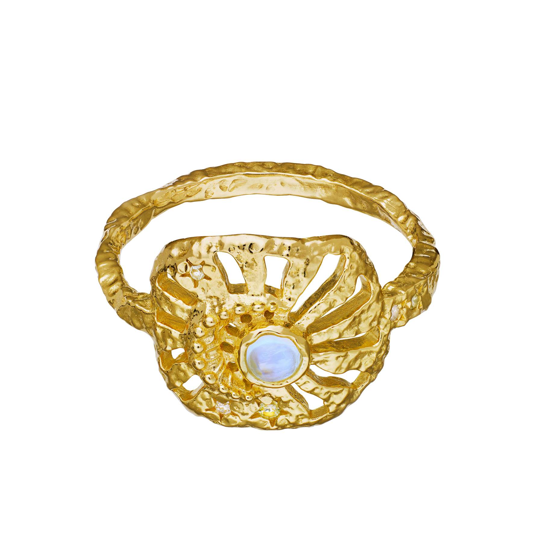Soluna Ring von Maanesten in Vergoldet-Silber Sterling 925