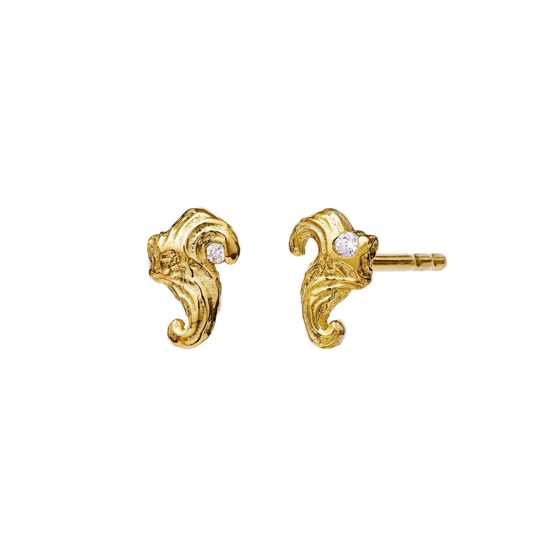 Enola Earrings von Maanesten in Vergoldet-Silber Sterling 925