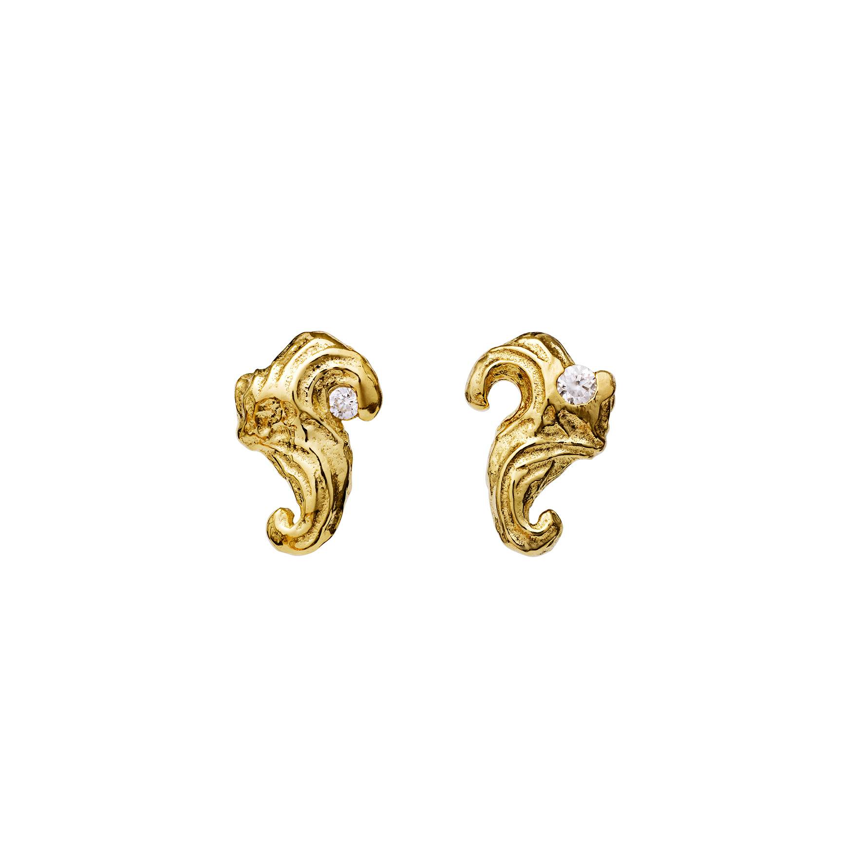 Enola Earrings von Maanesten in Vergoldet-Silber Sterling 925