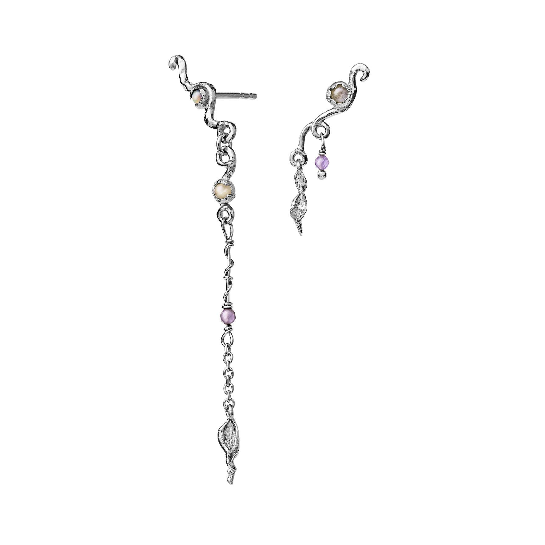 Isolde Earrings from Maanesten in Silver Sterling 925|, , , Blue Opal