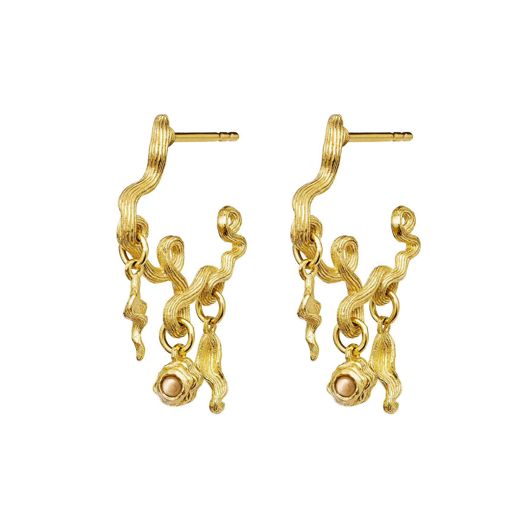 Rayon Earrings von Maanesten in Vergoldet-Silber Sterling 925|