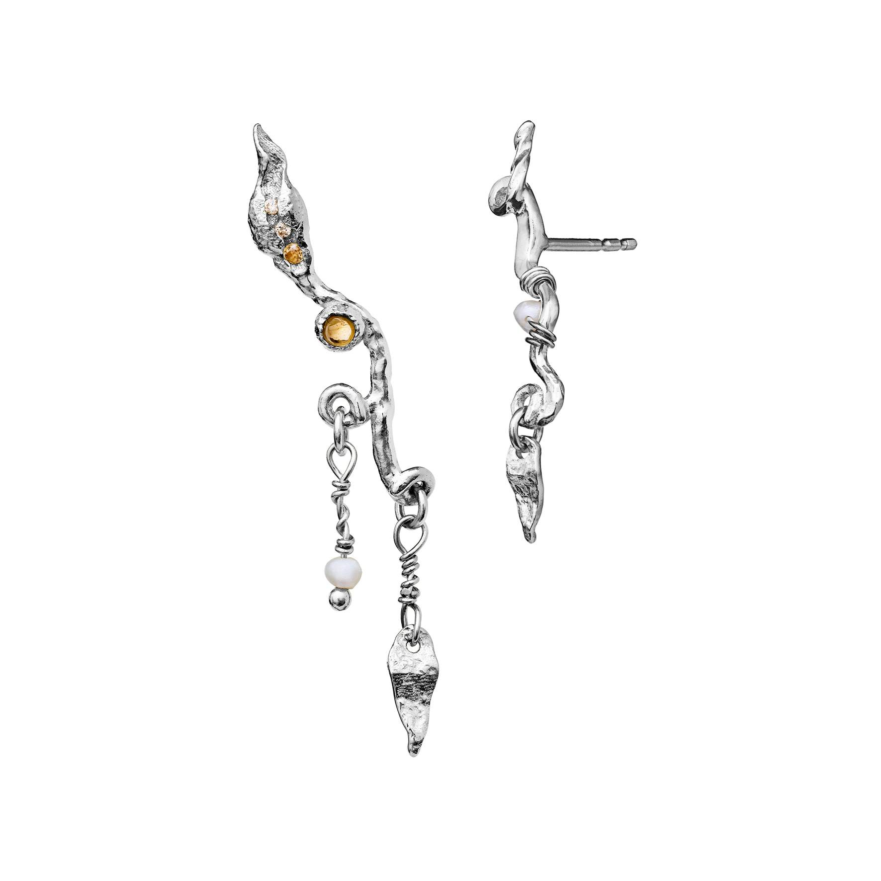 Vilda Earrings von Maanesten in Silber Sterling 925