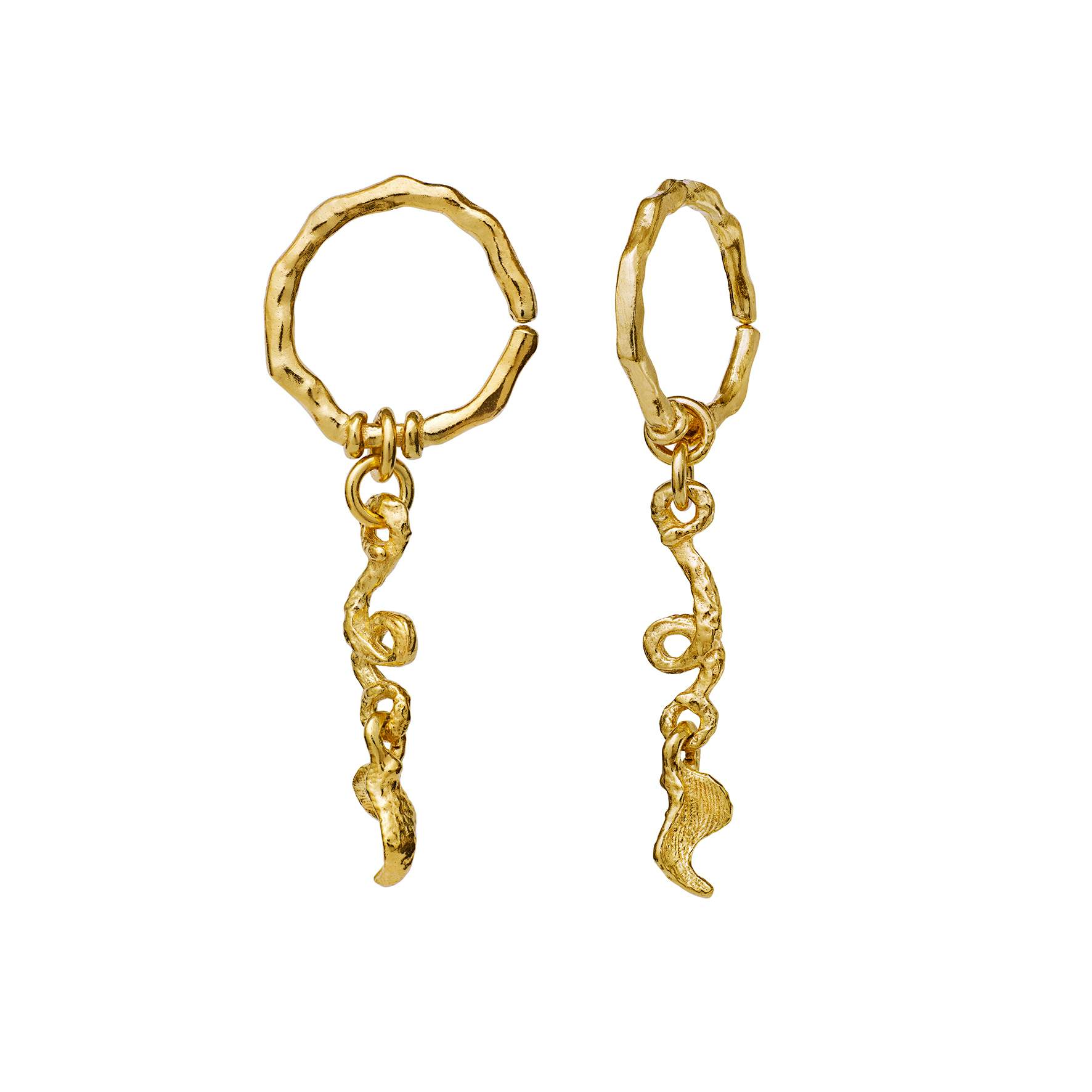 Crawda Earrings von Maanesten in Vergoldet-Silber Sterling 925