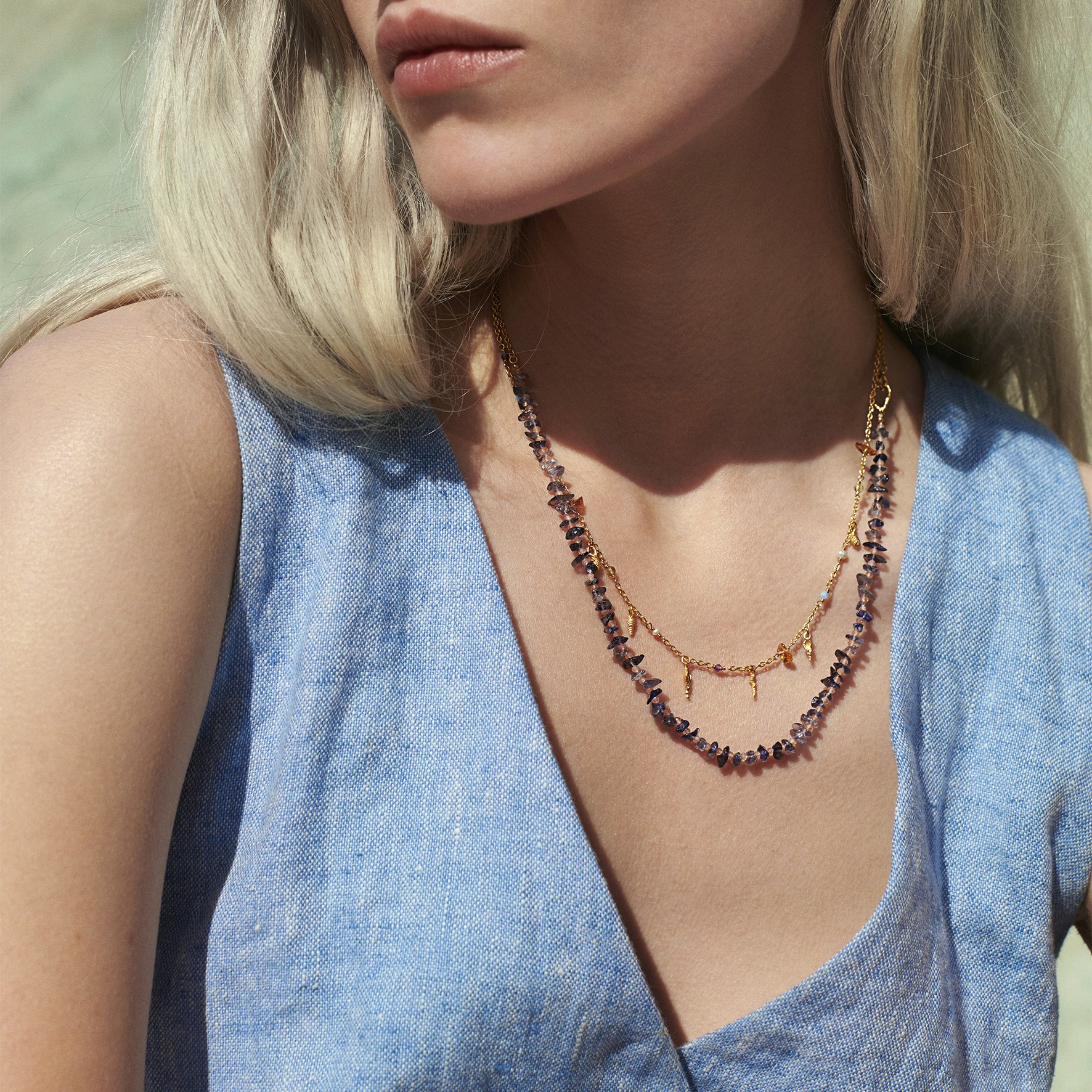 Toutsi Necklace fra Maanesten i Forgyldt-Sølv Sterling 925