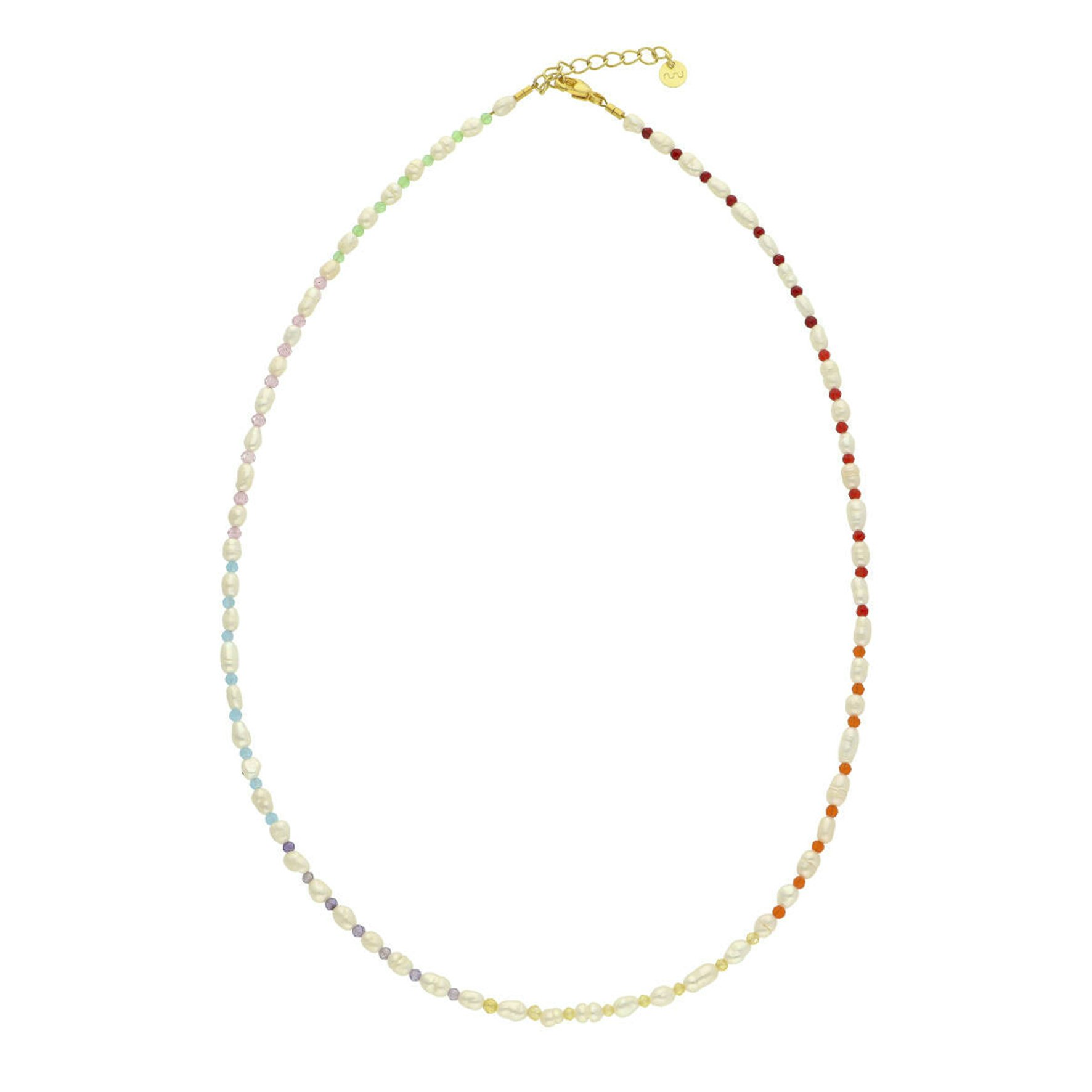 Lia Rainbow Necklace fra Nuni Copenhagen i Forgylt-Sølv Sterling 925