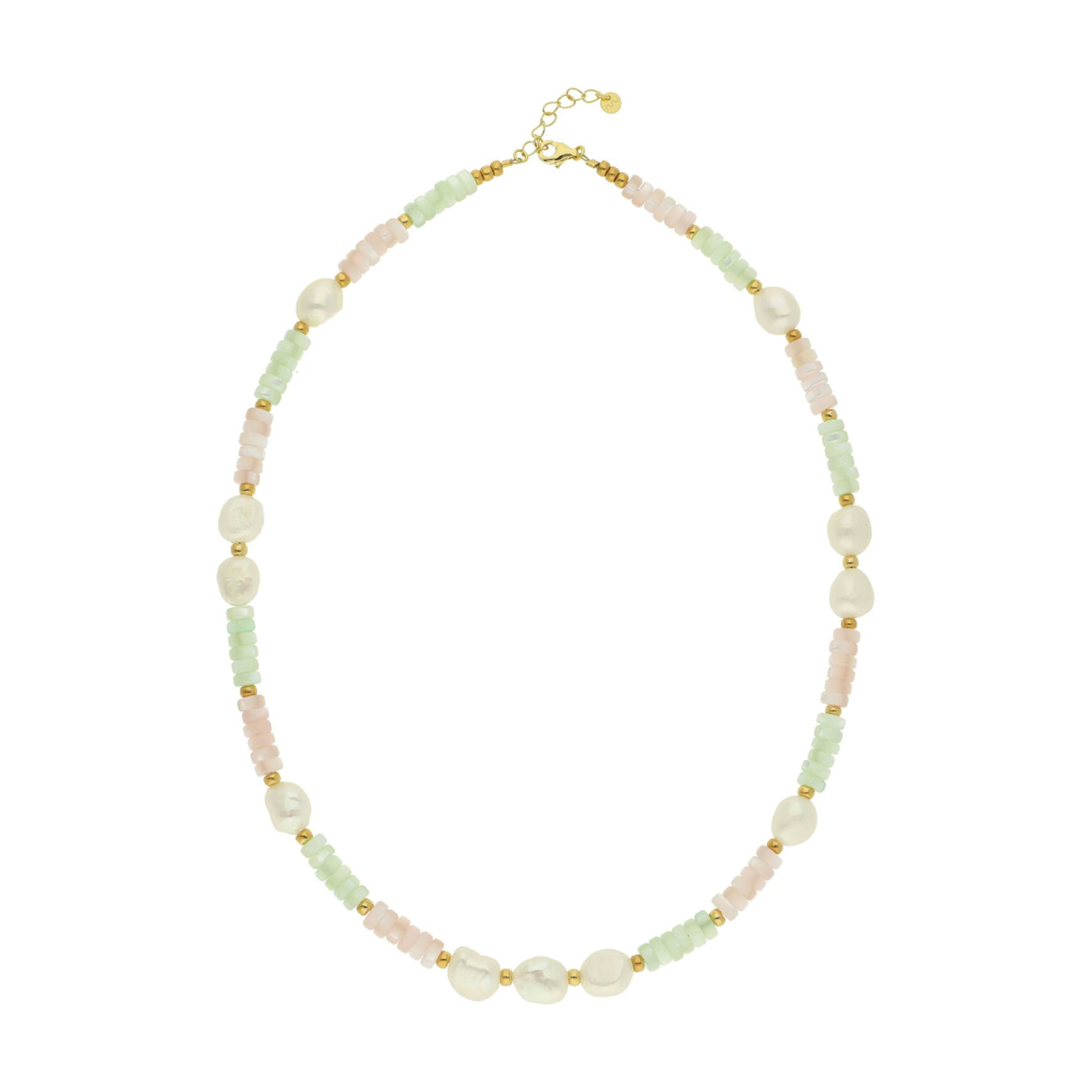 Donna Pastello Necklace from Nuni Copenhagen in Goldplated-Silver Sterling 925|Freshwater Pearl