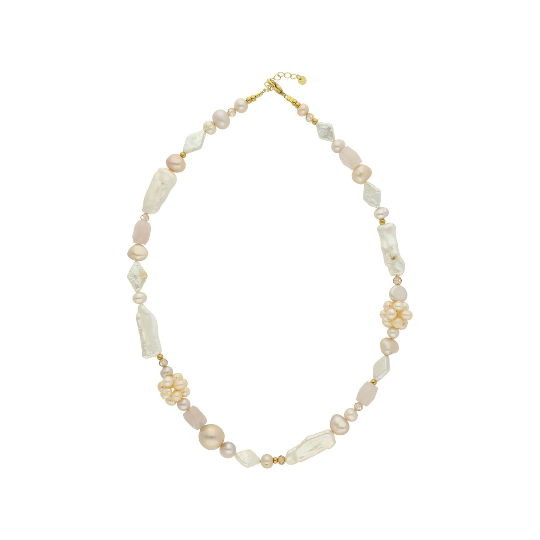 Diana Pearl Necklace from Nuni Copenhagen in Goldplated-Silver Sterling 925