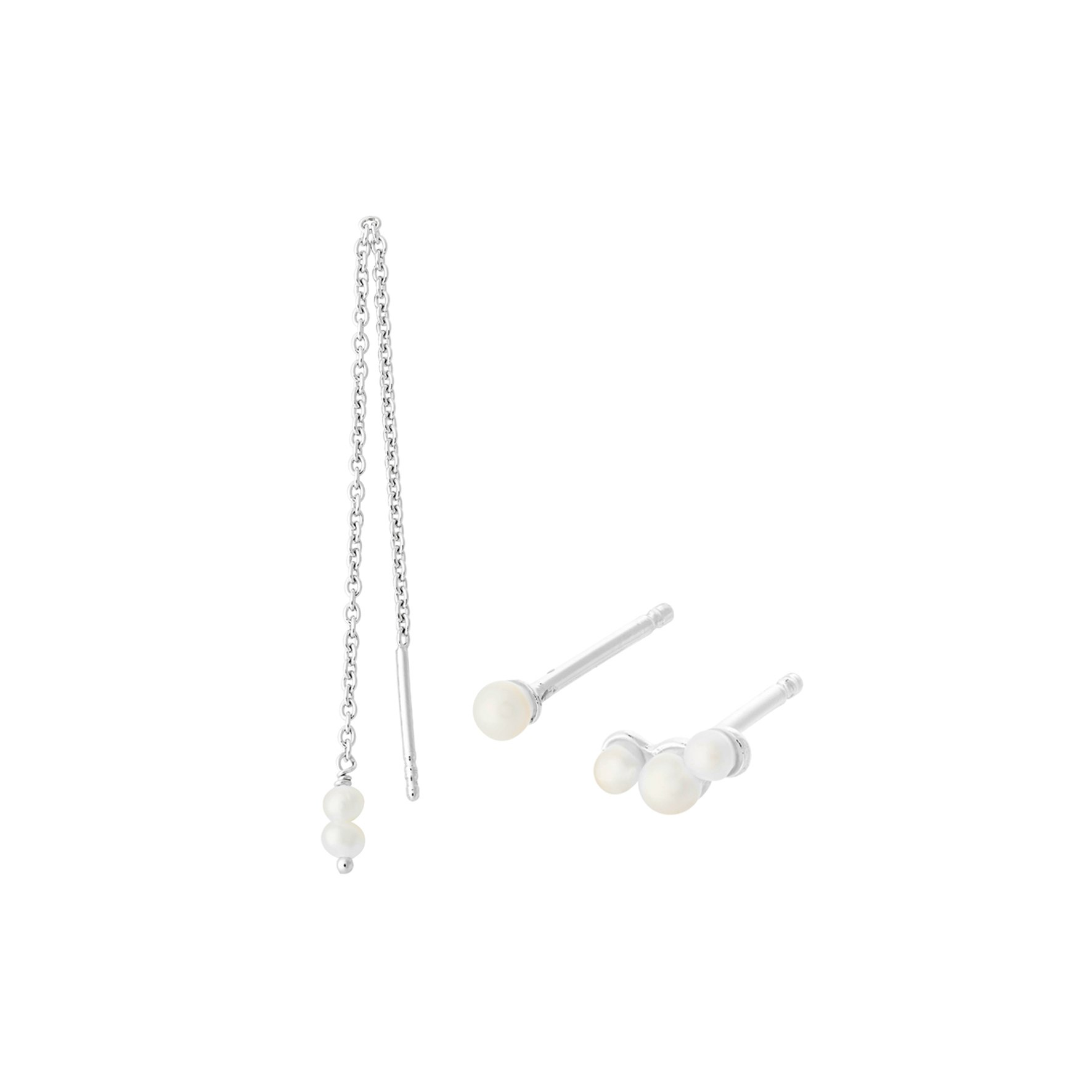 Ocean Pearl Earring Box from Pernille Corydon in Silver Sterling 925