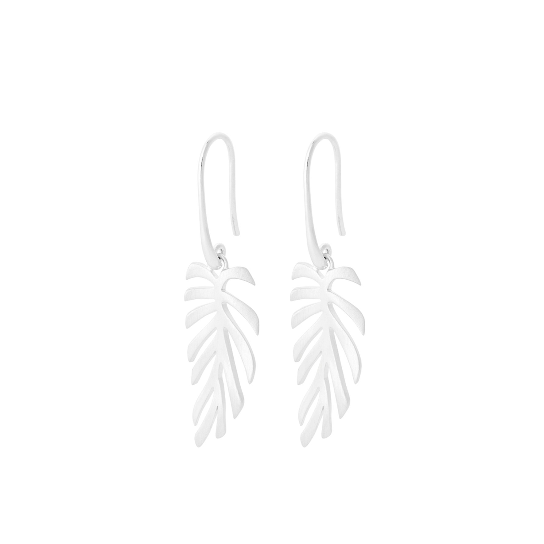 Fern Leaf Earhooks from Pernille Corydon in Silver Sterling 925