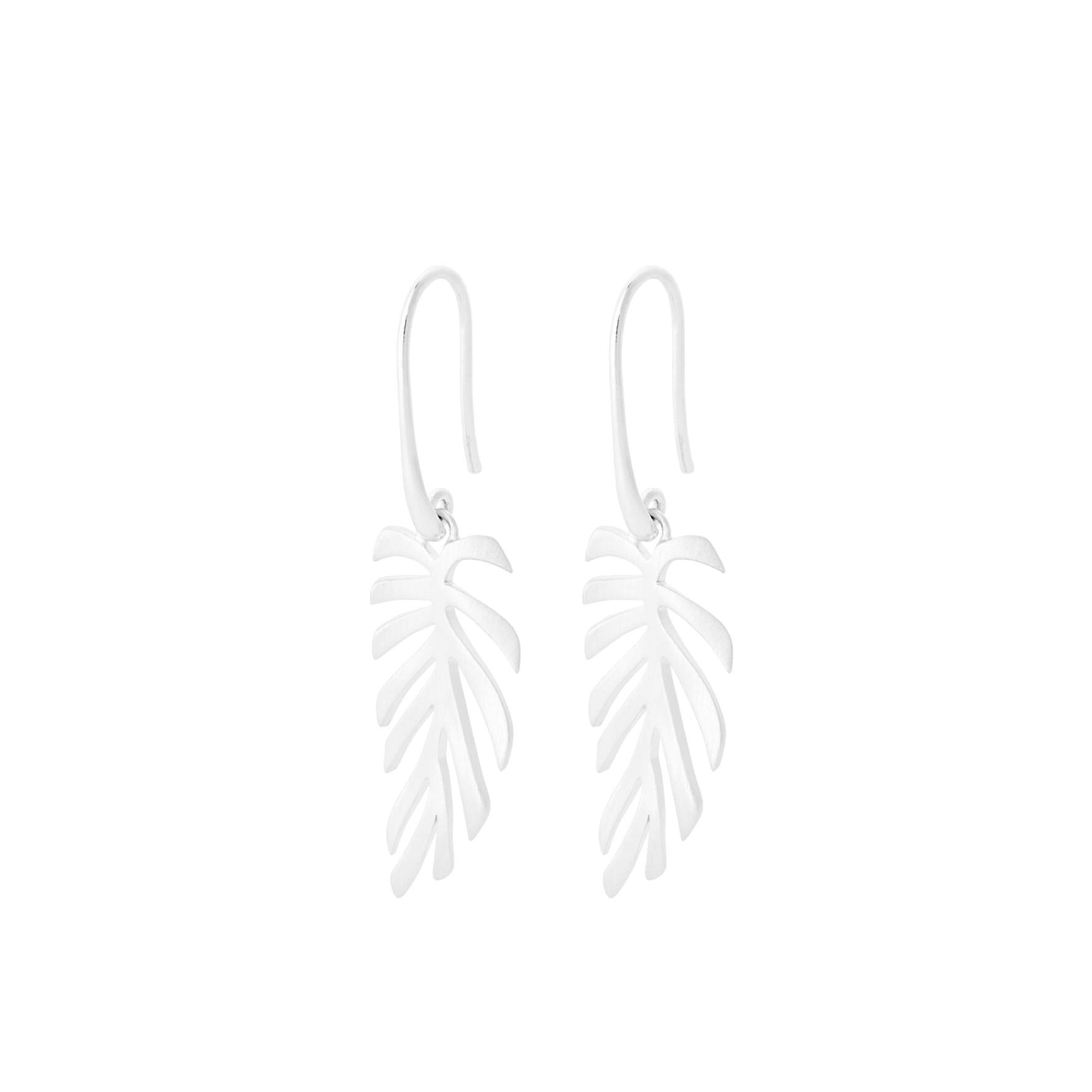 Fern Leaf Earhooks from Pernille Corydon in Silver Sterling 925