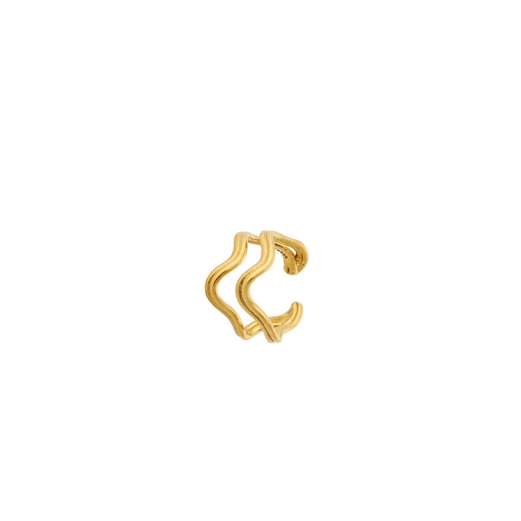 Double Wave Earcuff from Pernille Corydon in Goldplated-Silver Sterling 925
