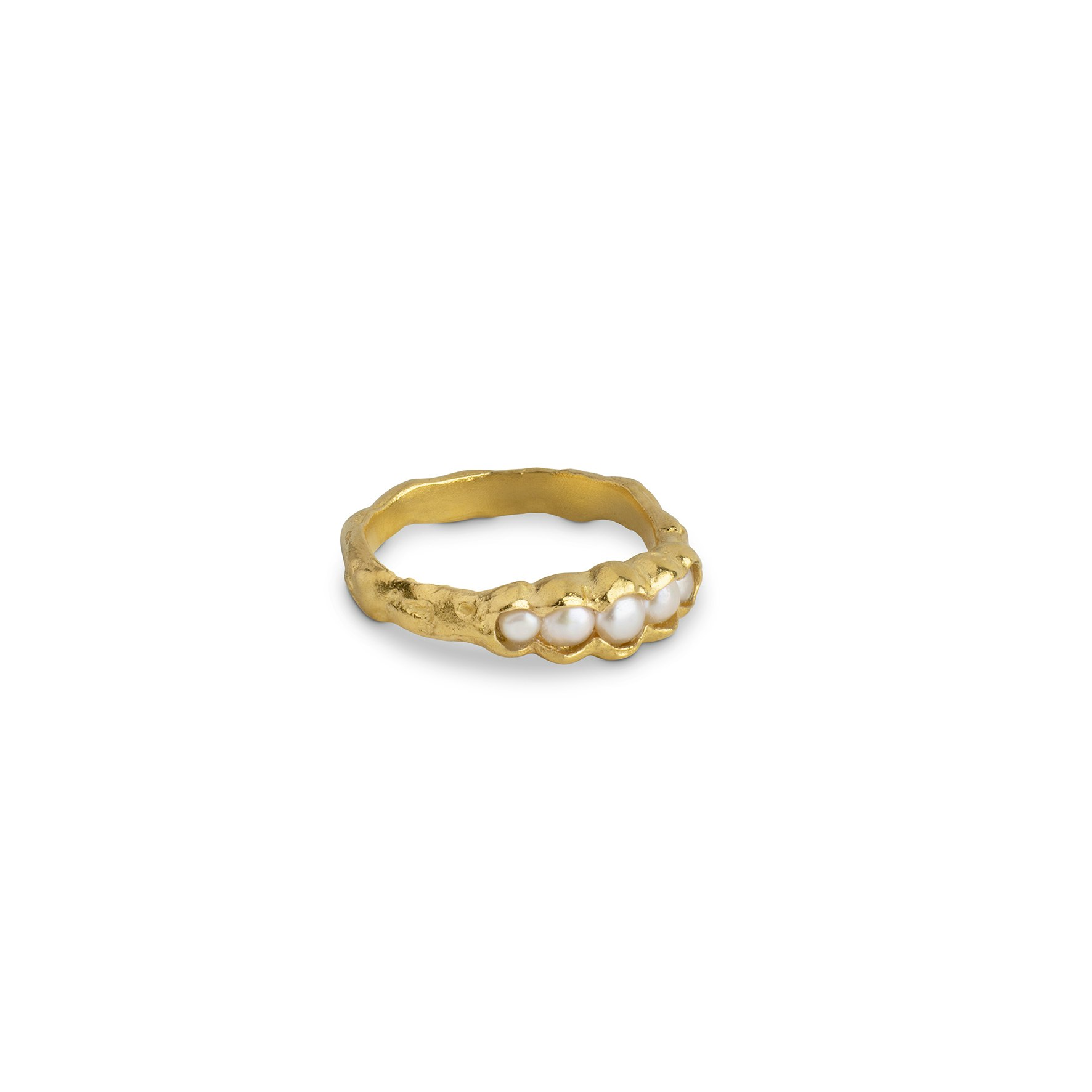 Idora Pearl Ring von Enamel Copenhagen in Vergoldet-Silber Sterling 925