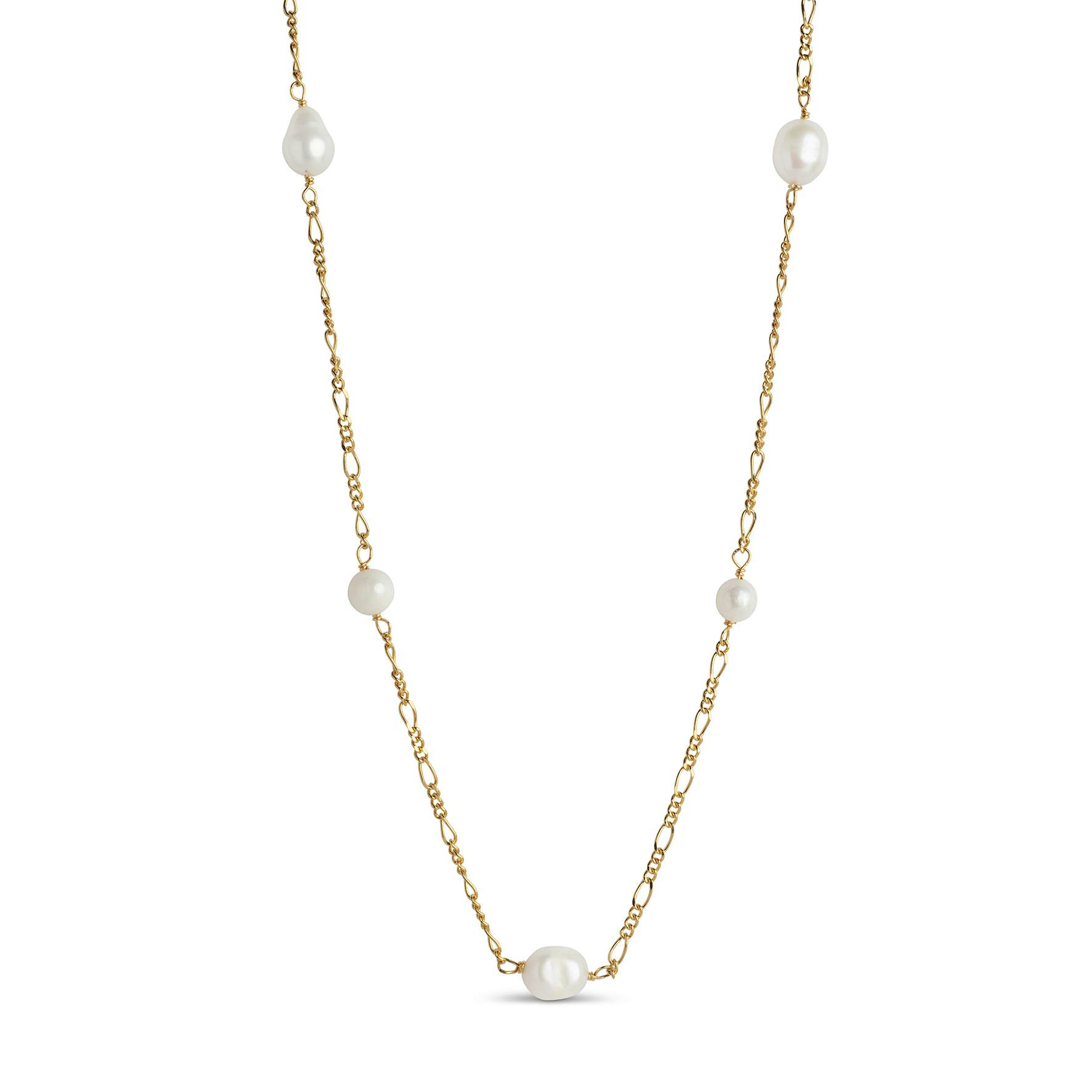 Brielle Pearl Necklace von Enamel Copenhagen in Vergoldet-Silber Sterling 925|Freshwater Pearl