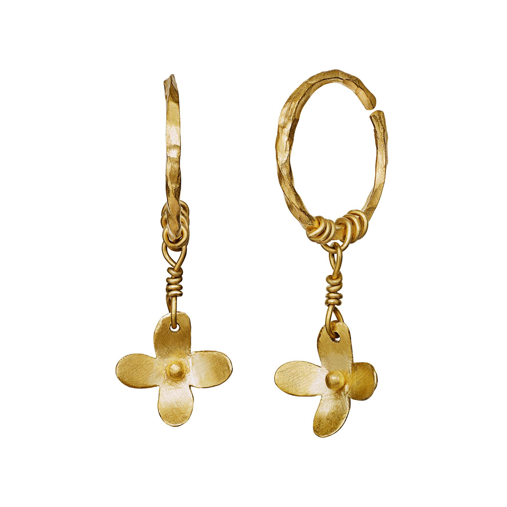 Pansy Earrings von Maanesten in Vergoldet-Silber Sterling 925