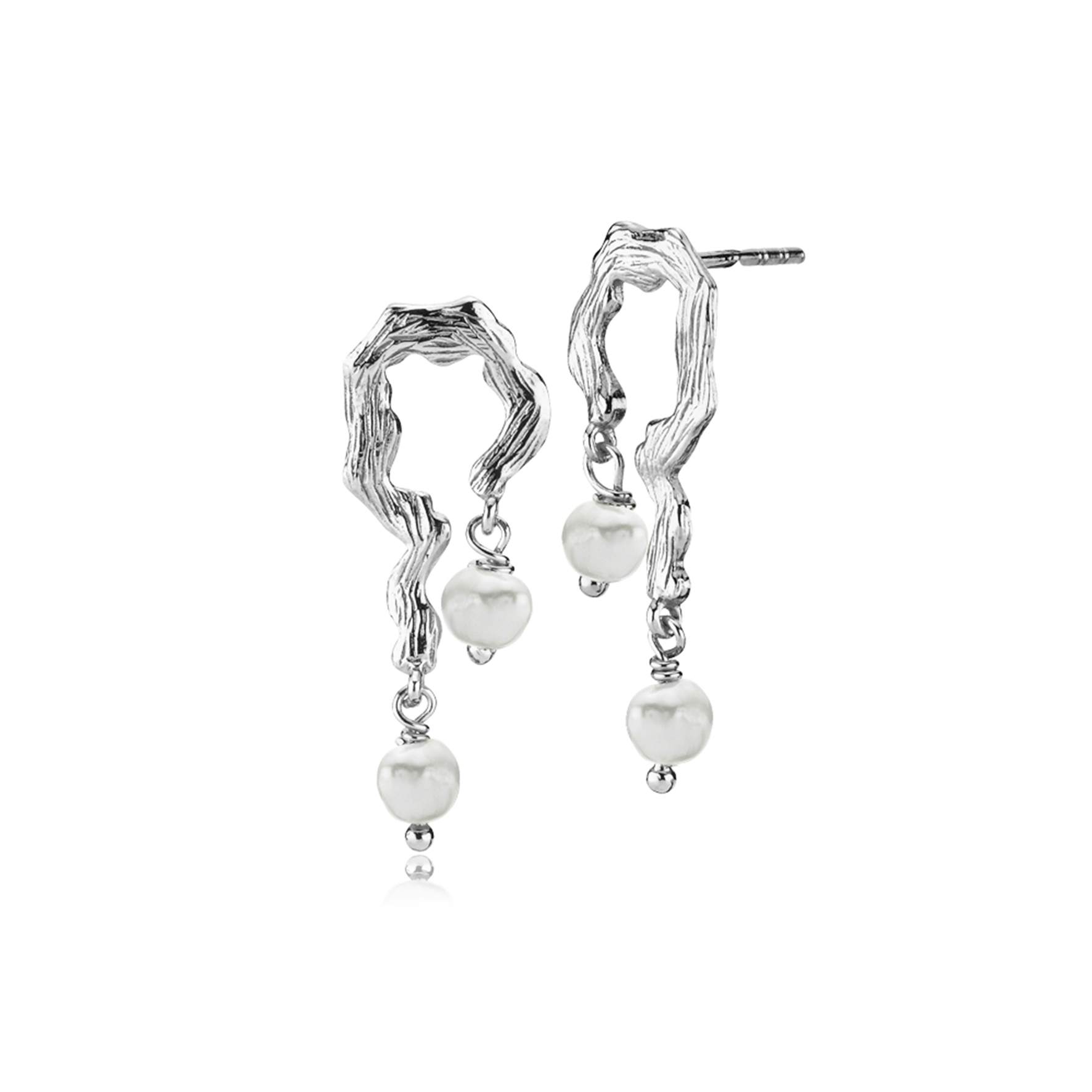 Lærke Bentsen By Sistie Earrings With Pearls fra Sistie i Sølv Sterling 925