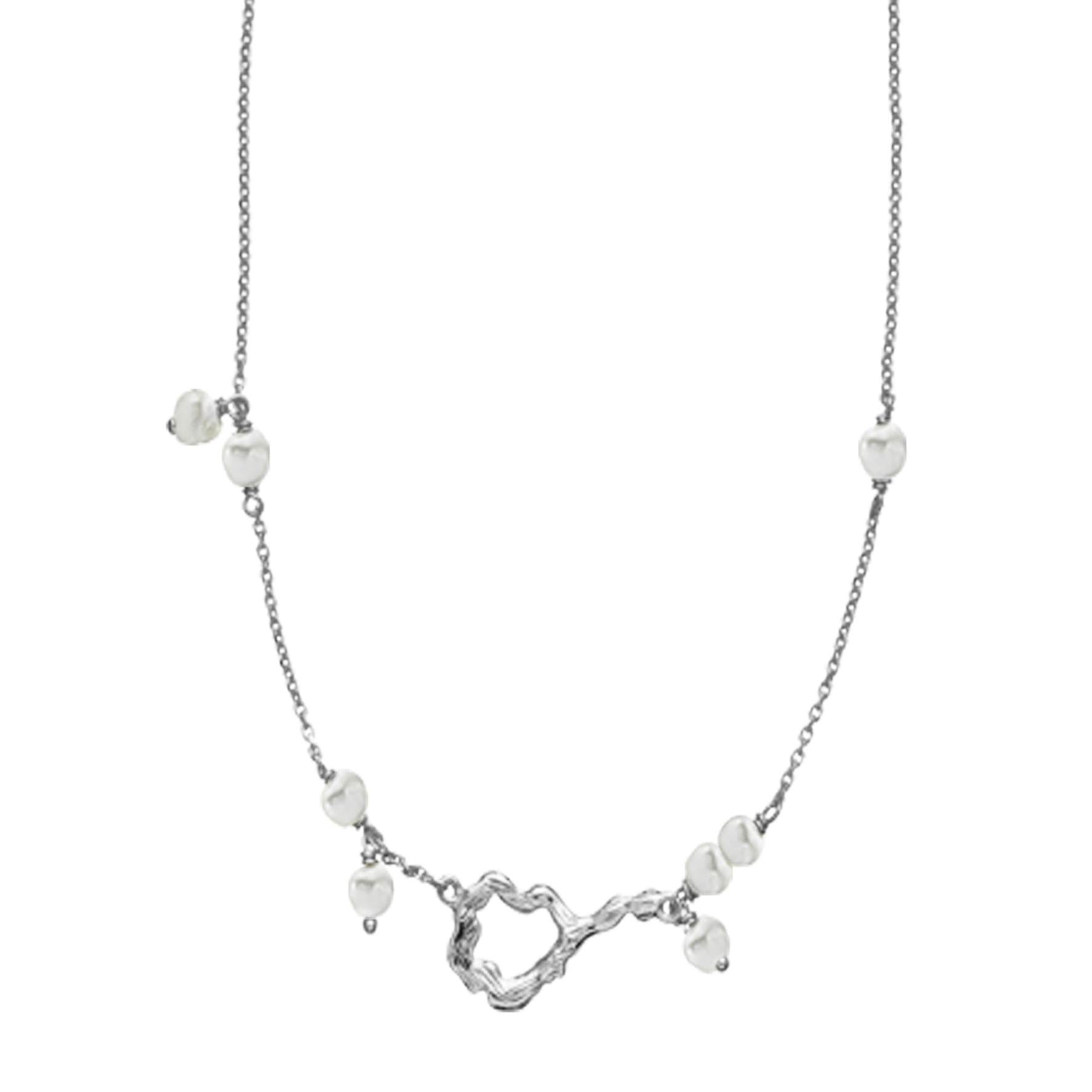 Lærke Bentsen By Sistie Necklace With Pearls from Sistie in Silver Sterling 925|Freshwater Pearl