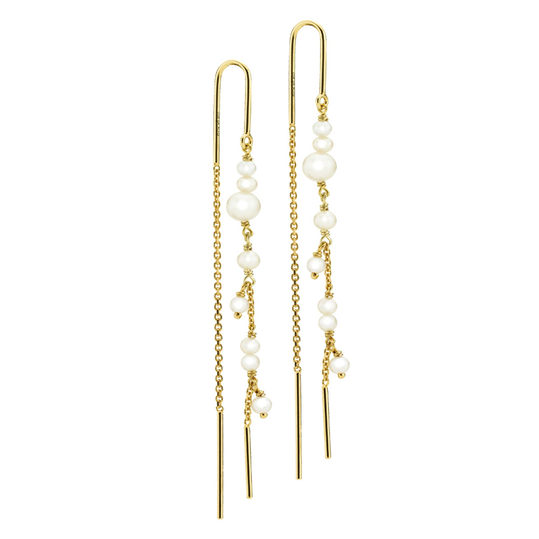 Sofia Earrings With Pearls fra Sistie i Forgyldt-Sølv Sterling 925
