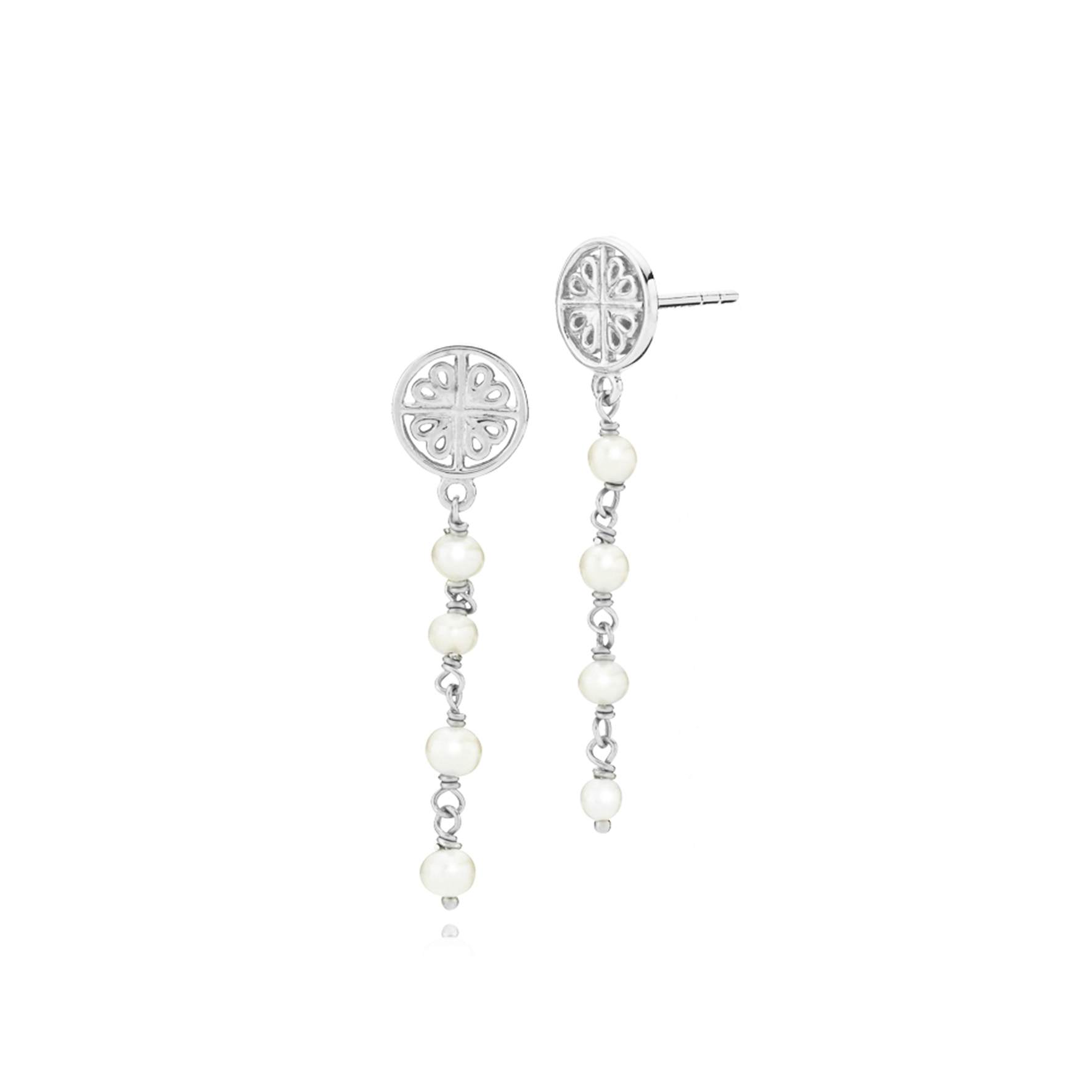 Balance Earrings With Pearl from Sistie in Silver Sterling 925|Freshwater Pearl