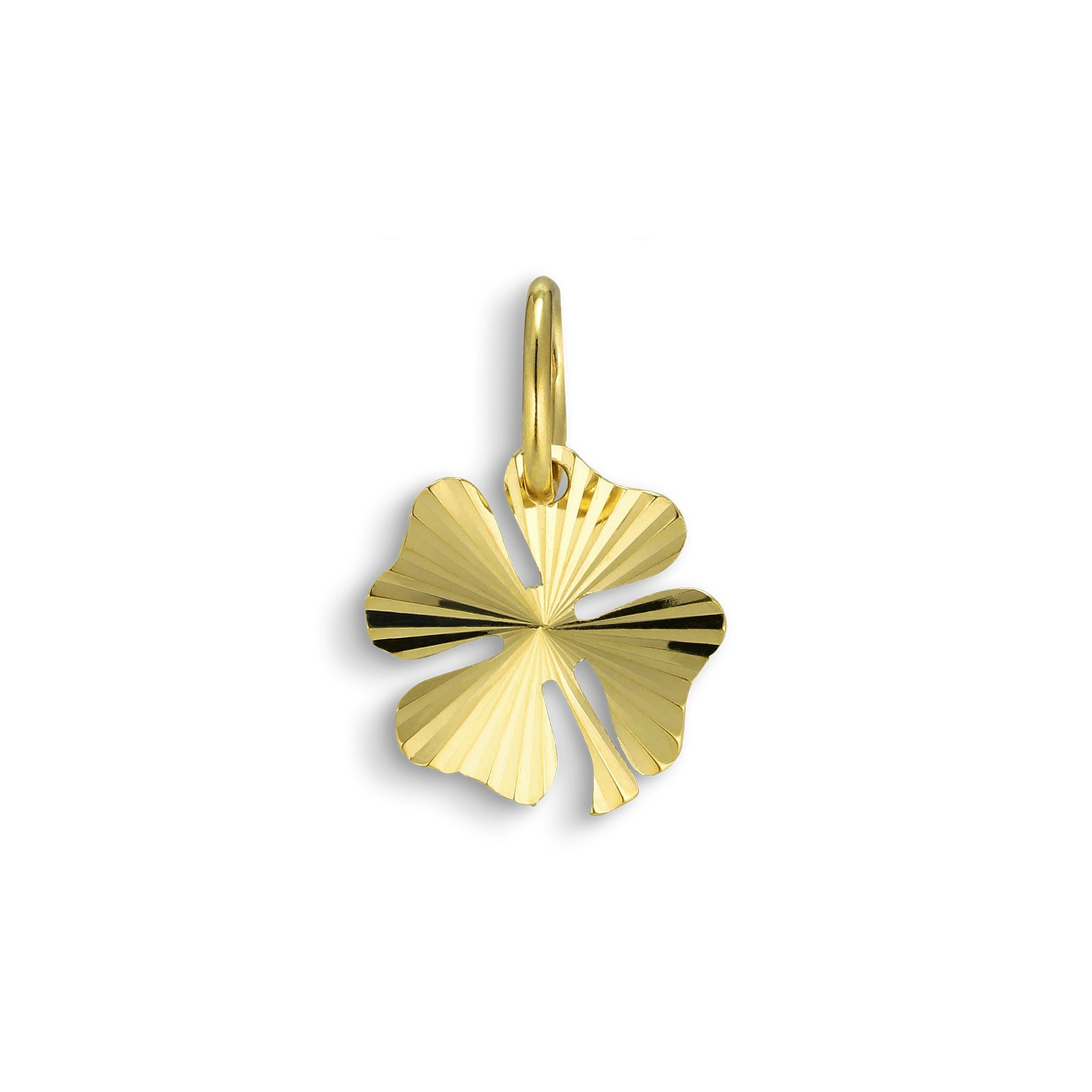 Reflection Clover Pendant from Jane Kønig in Goldplated Silver Sterling 925