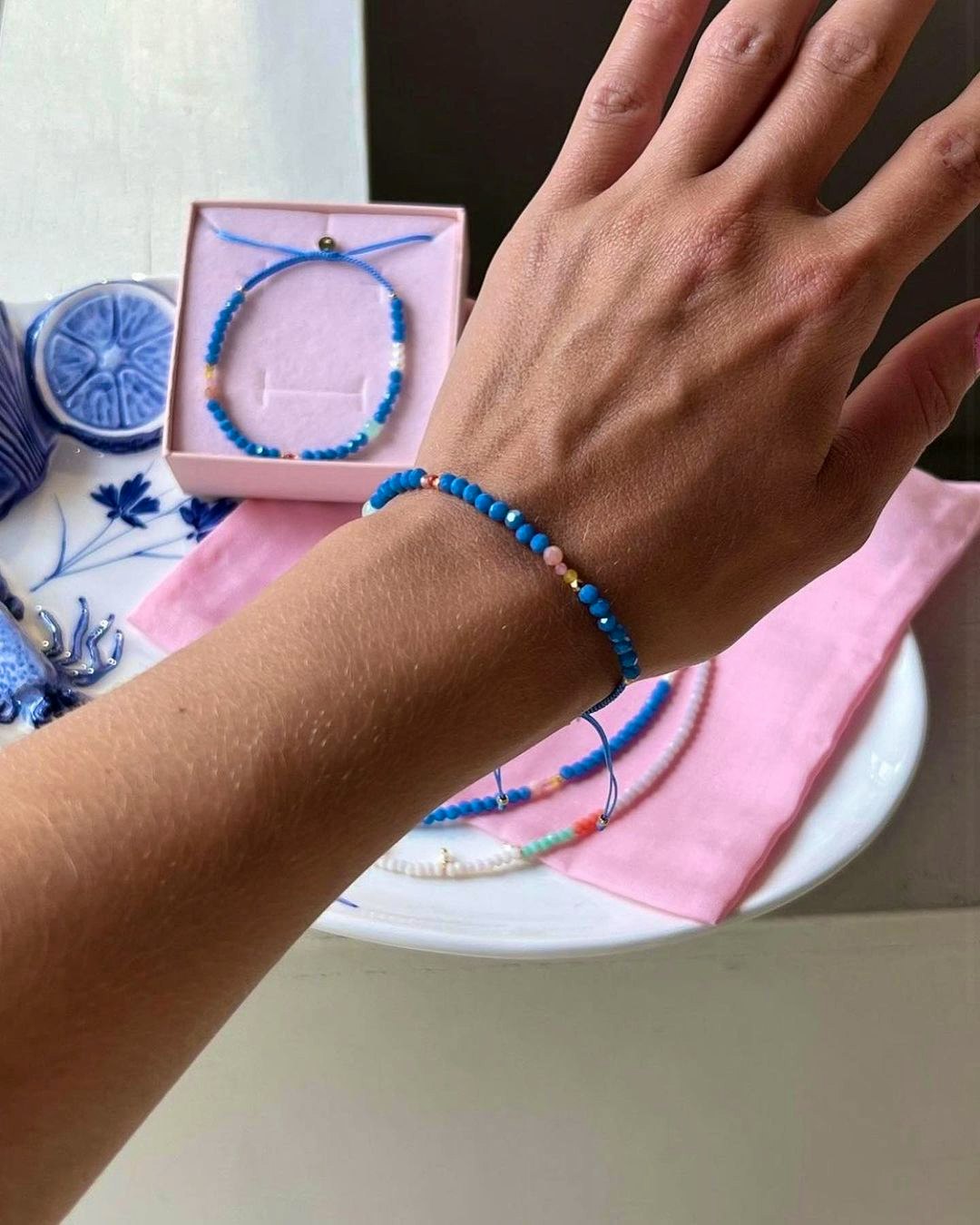 Color Crush Bracelet- Santorini Mix fra STINE A Jewelry i Nylon