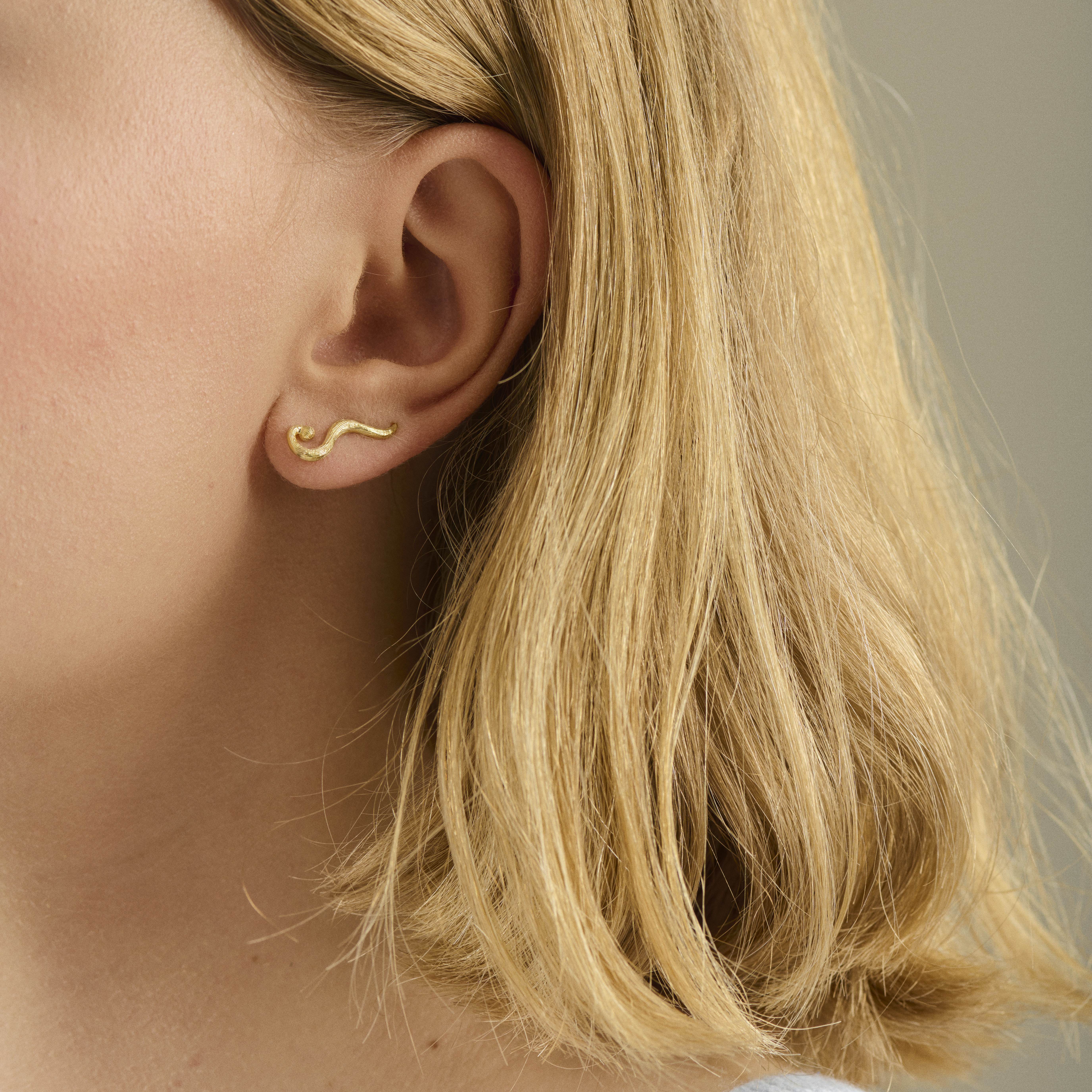 Elva Ear Climbers from Pernille Corydon in Goldplated-Silver Sterling 925
