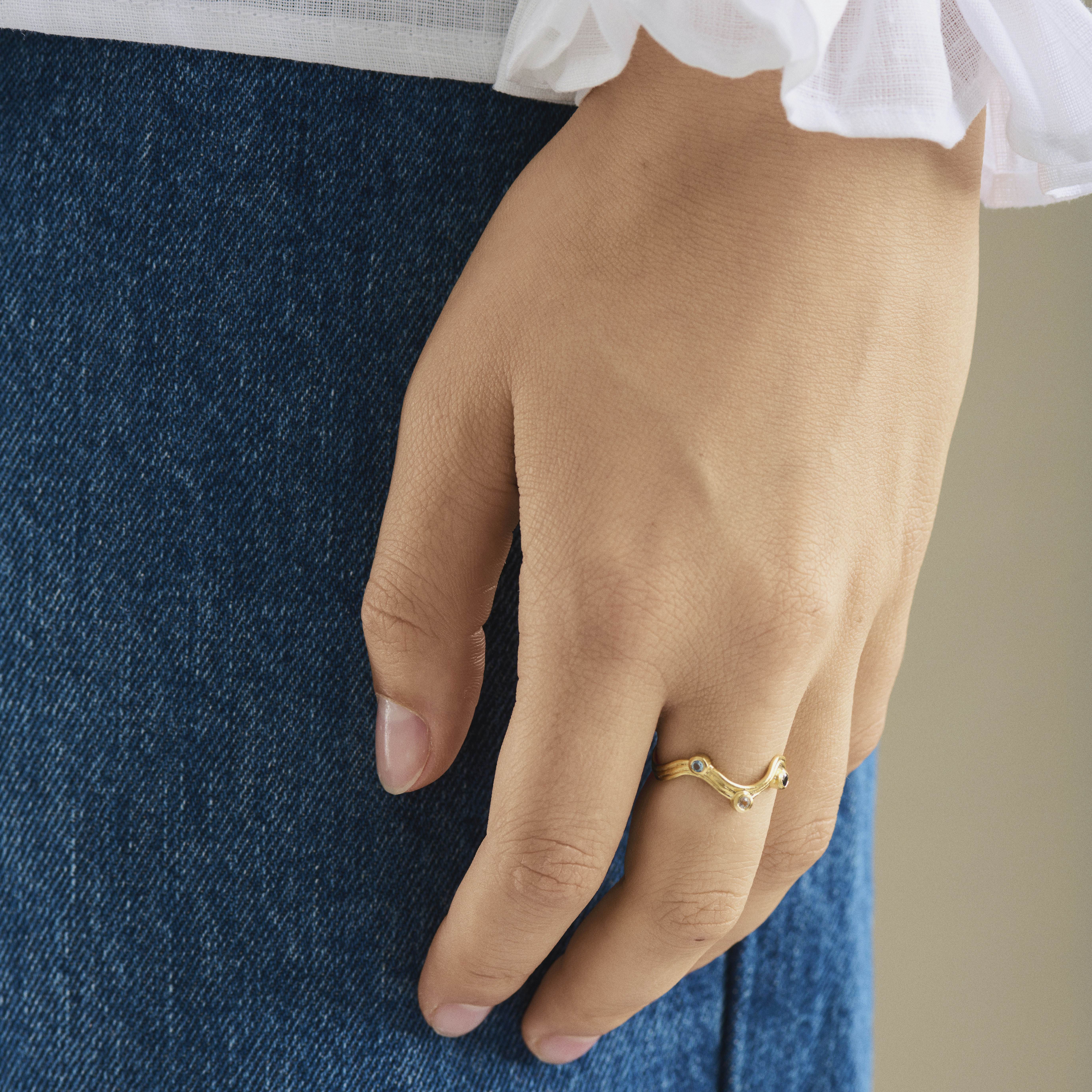 Hellir Ring from Pernille Corydon in Goldplated-Silver Sterling 925|, , 