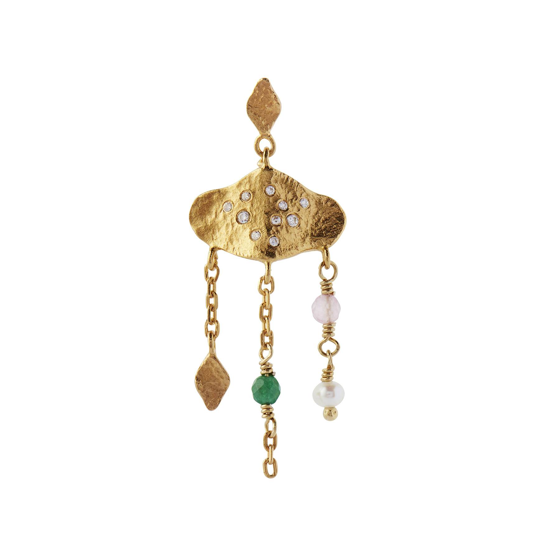 Ile De L'amour With Dancing Stones Earring from STINE A Jewelry in Goldplated-Silver Sterling 925