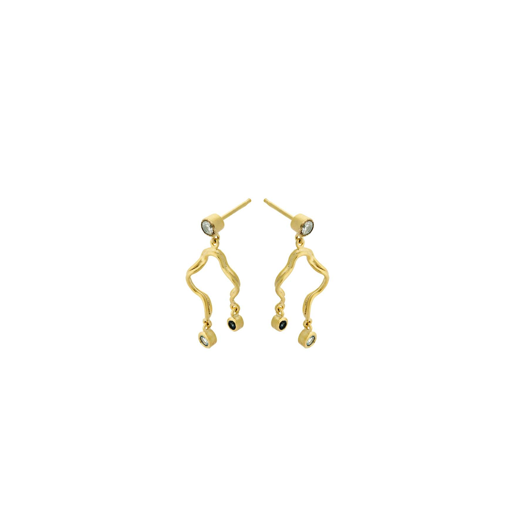 Hellir Earrings from Pernille Corydon in Goldplated-Silver Sterling 925|, , 