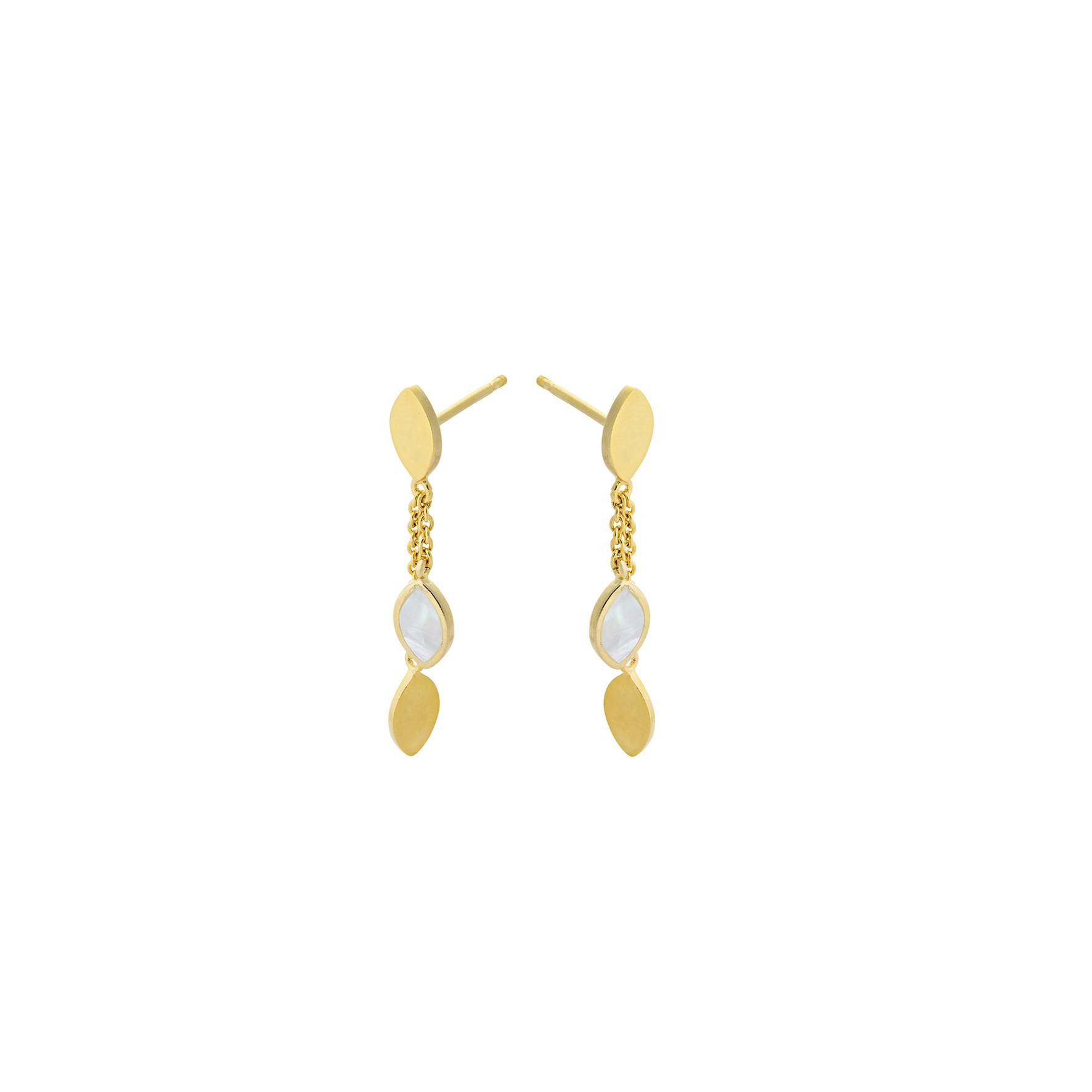 Flake Earrings from Pernille Corydon in Goldplated-Silver Sterling 925
