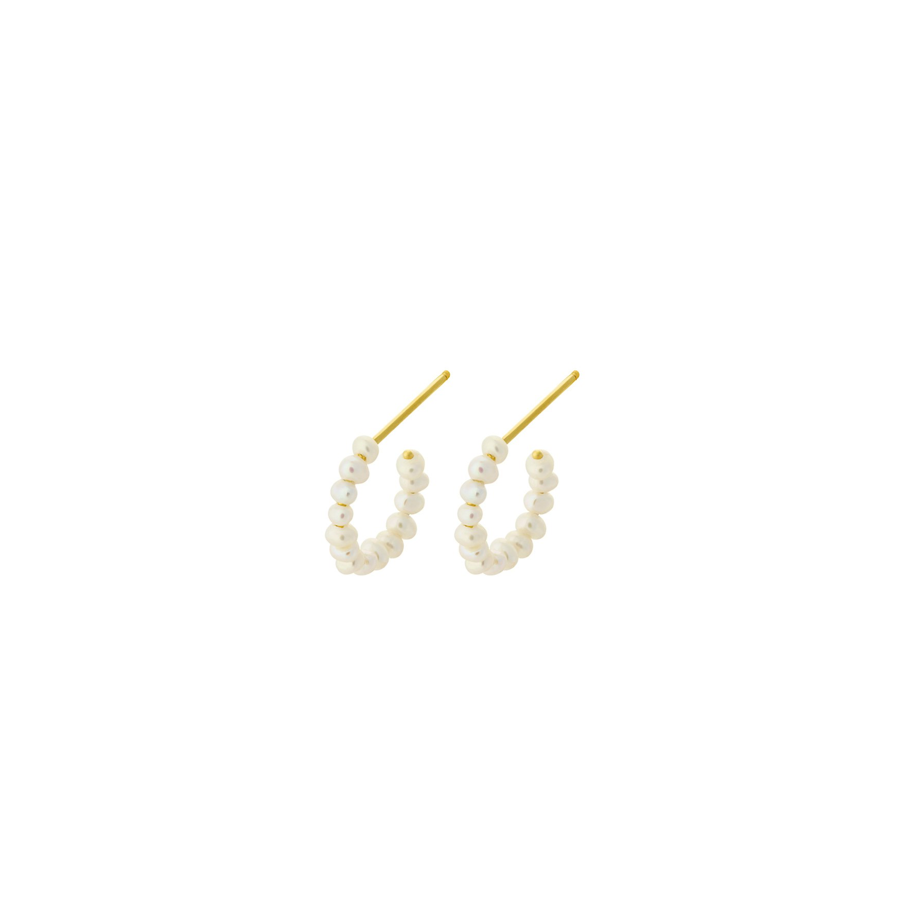 Ocean Treasure Hoops fra Pernille Corydon i Forgylt-Sølv Sterling 925