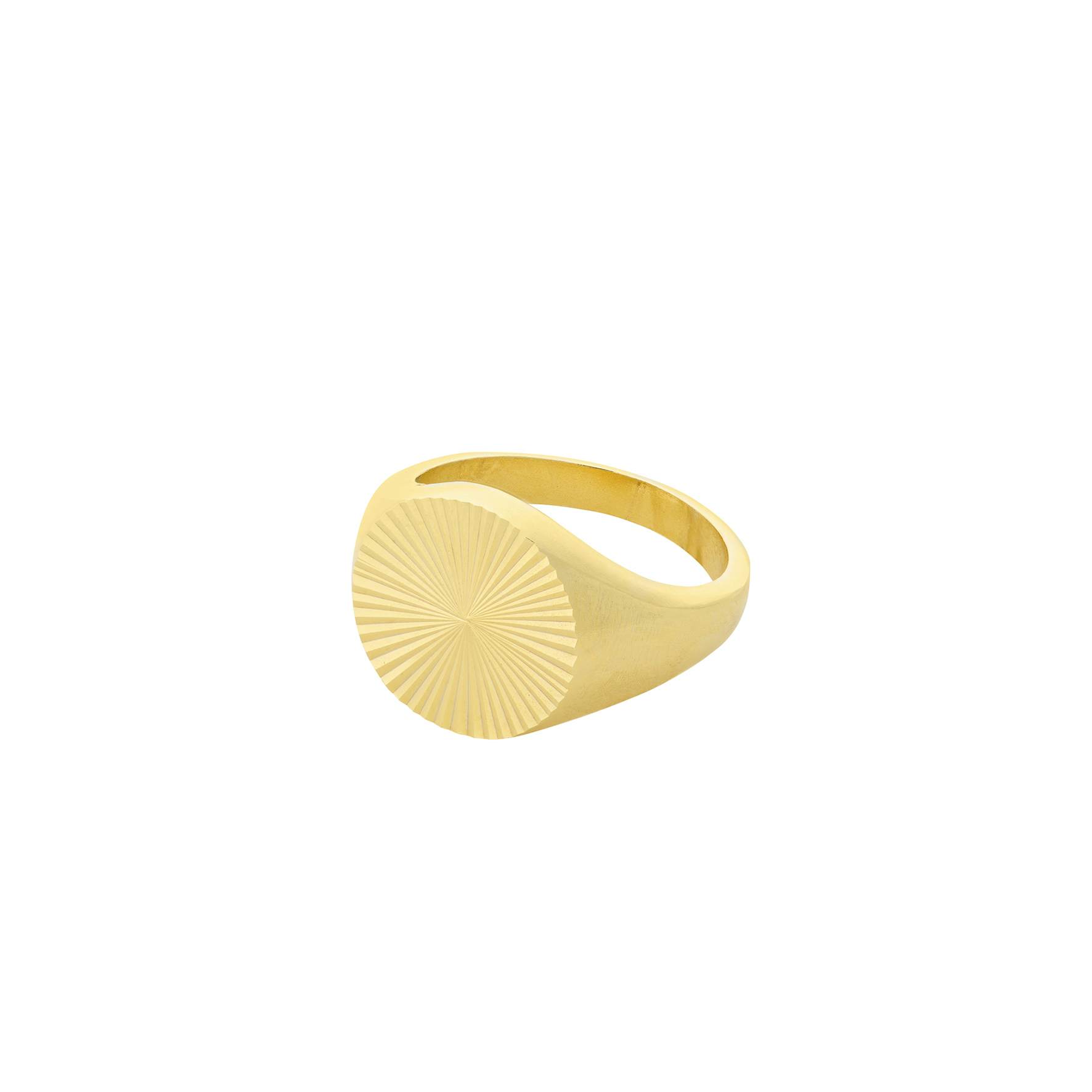 Ocean Star Signet Ring fra Pernille Corydon i Forgyldt-Sølv Sterling 925