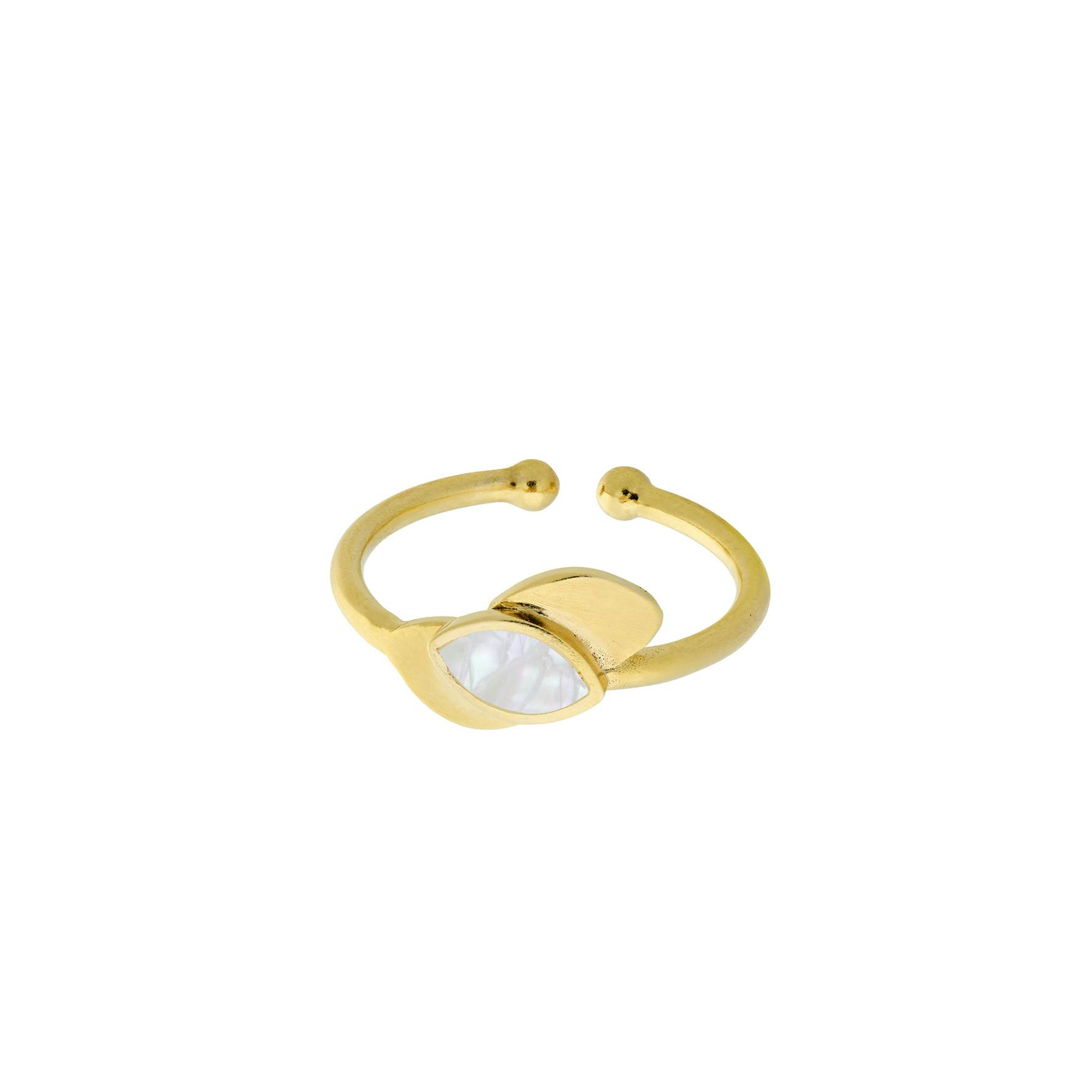 Flake Ring from Pernille Corydon in Goldplated-Silver Sterling 925