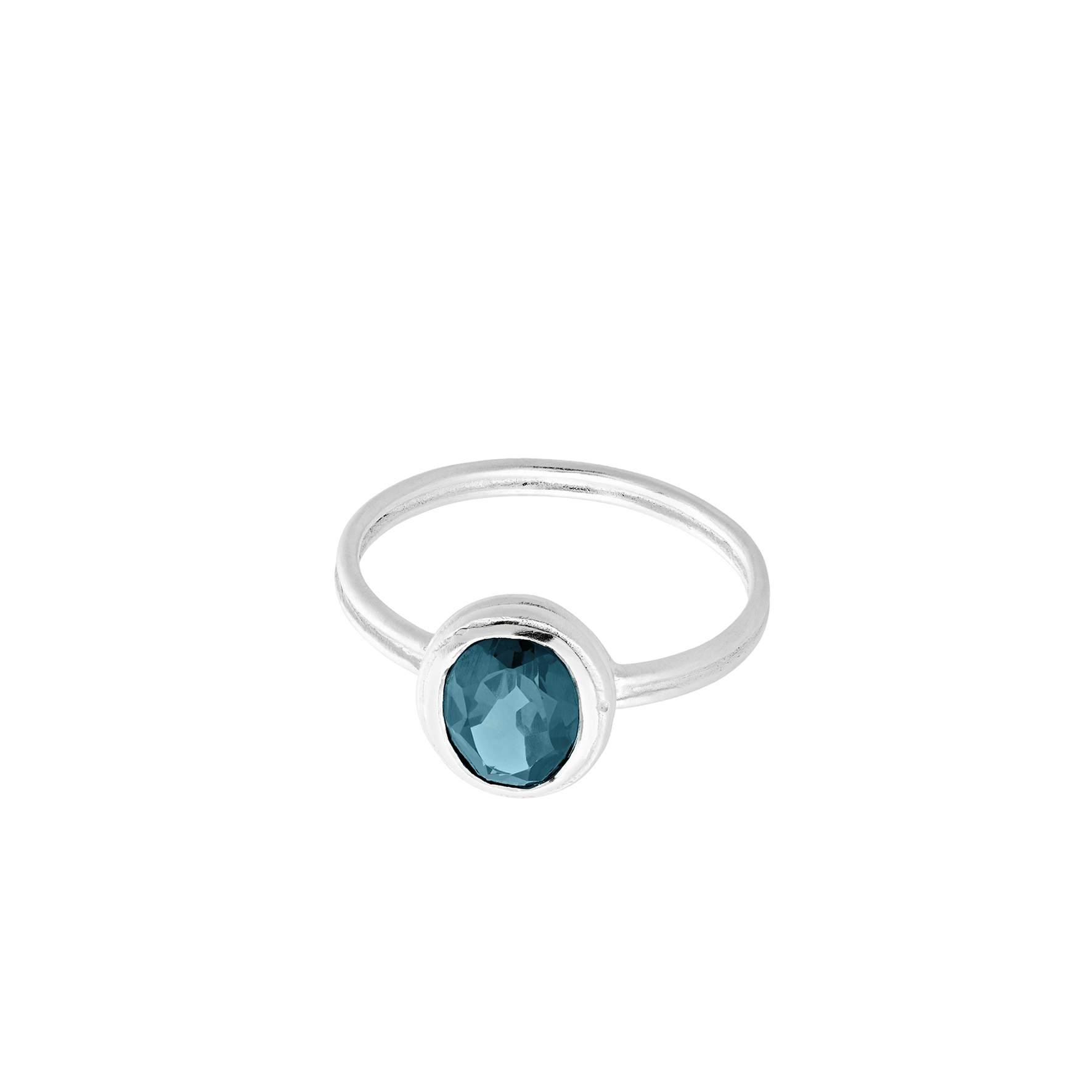Hellir Blue Ice Ring from Pernille Corydon in Silver Sterling 925|