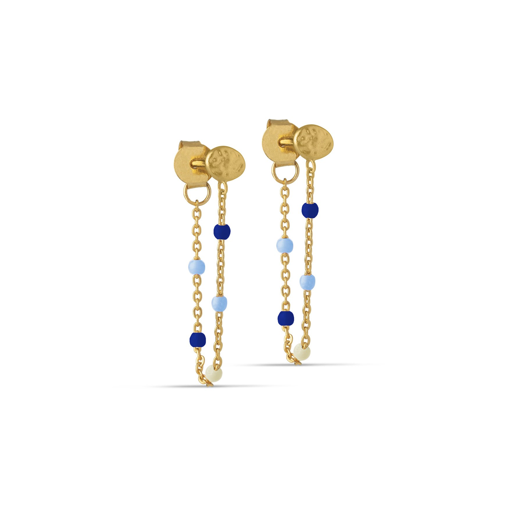 Lola Earrings Marine fra Enamel Copenhagen i Forgylt-Sølv Sterling 925