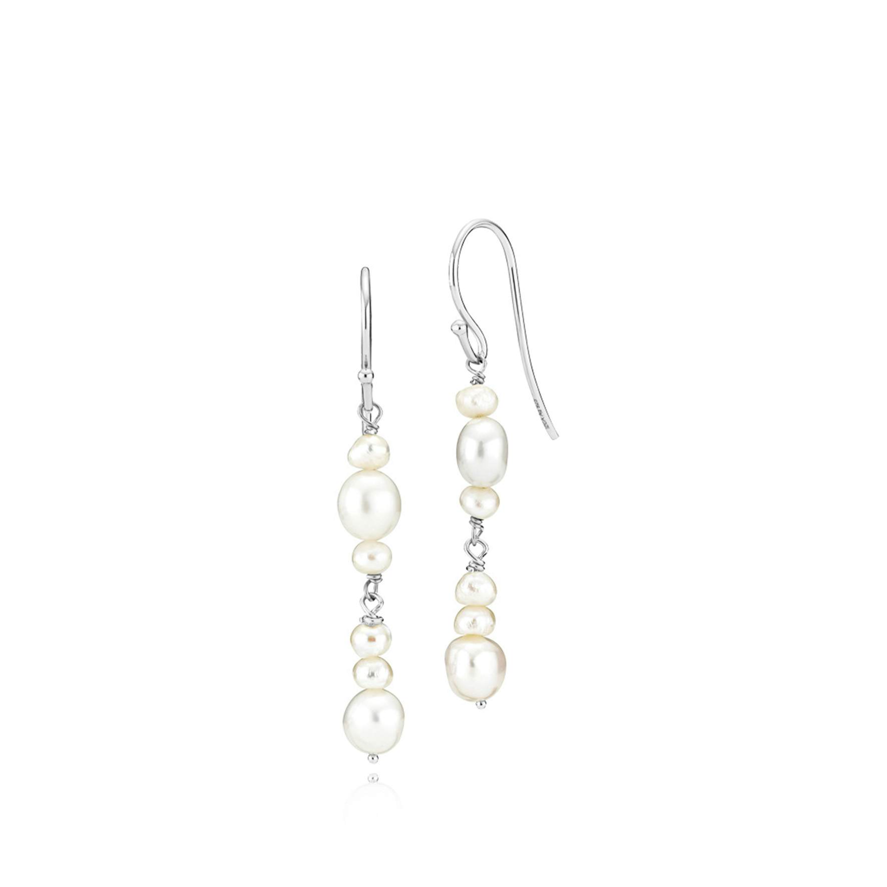 Passion Pearls Long Earrings fra Izabel Camille i Sølv Sterling 925|Freshwater Pearl|Blank